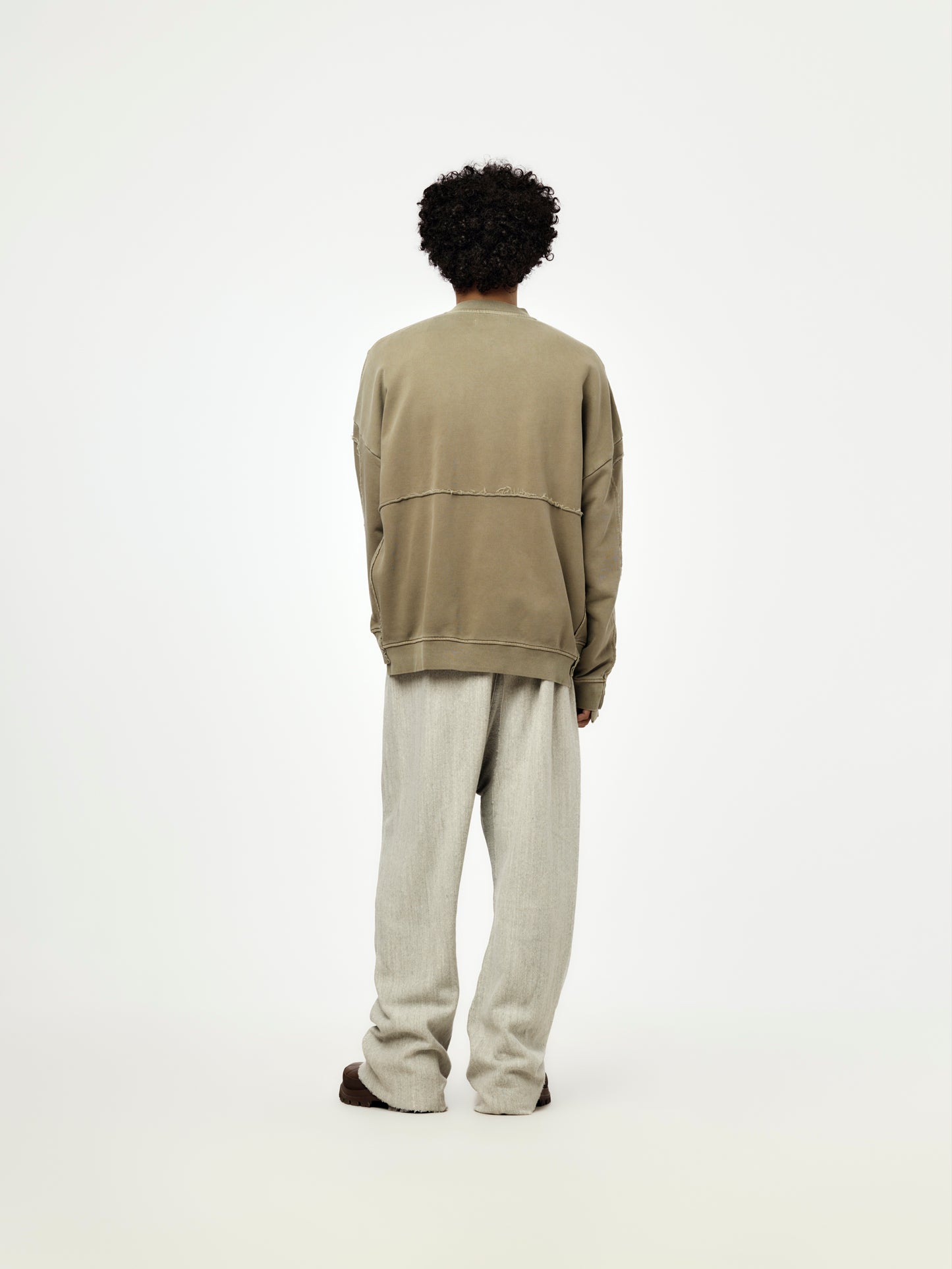 Zip Up Crew (Green Sage)