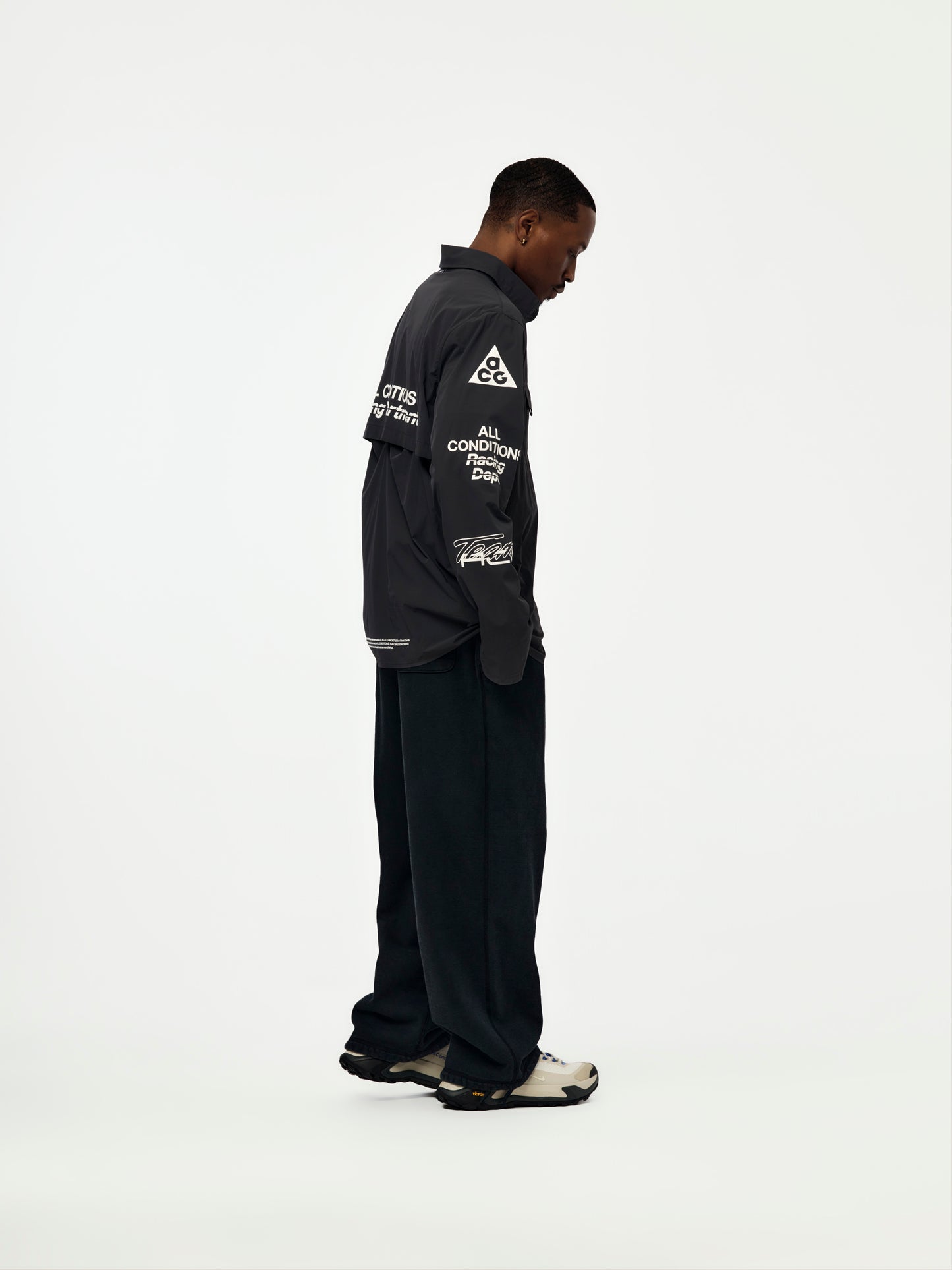 Nike ACG Aireez Button-Up Long-Sleeve (DK SMOKE GREY/WHITE)