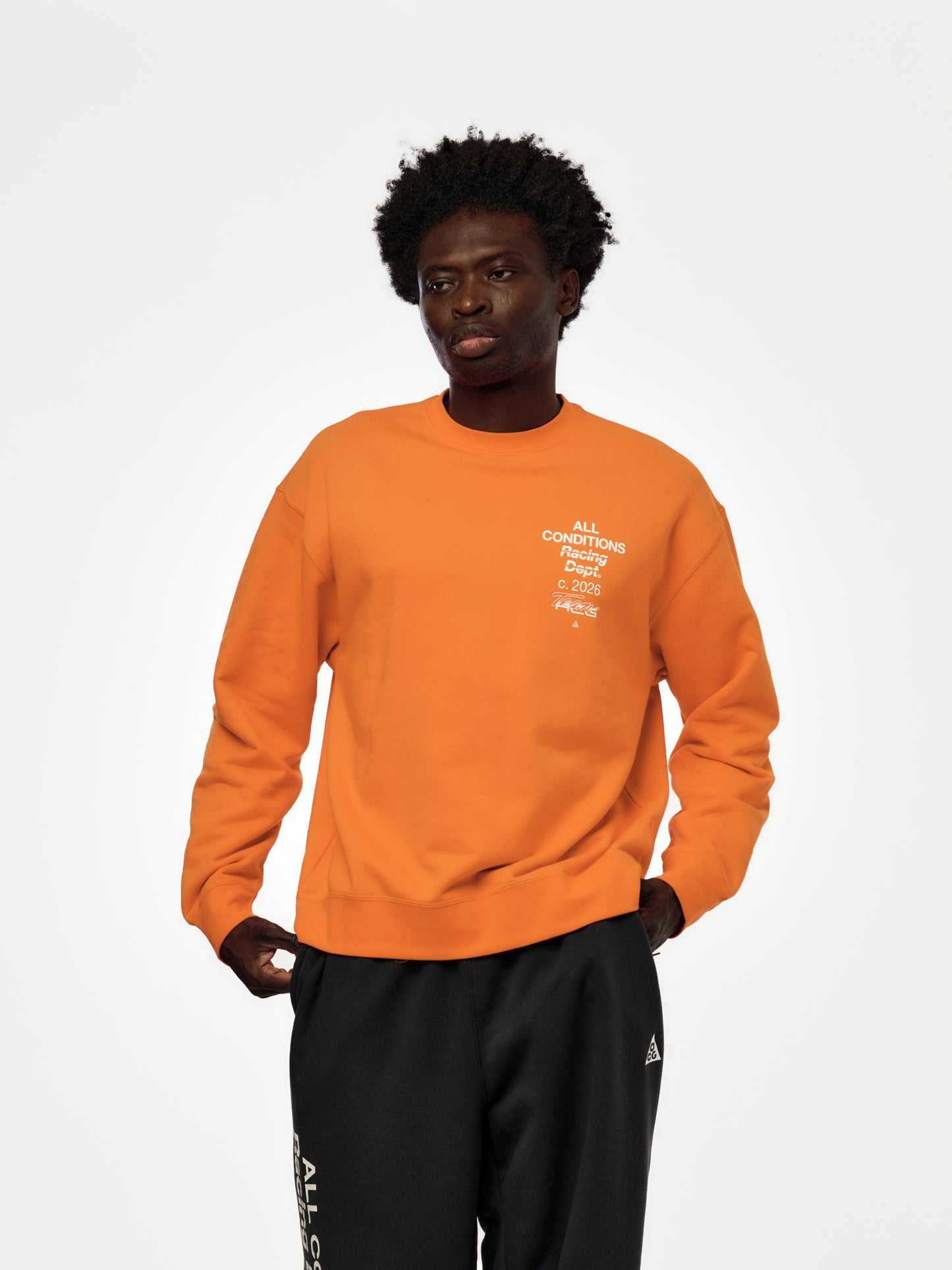 Nike ACG Tuff Crewneck (Safety Orange/White)