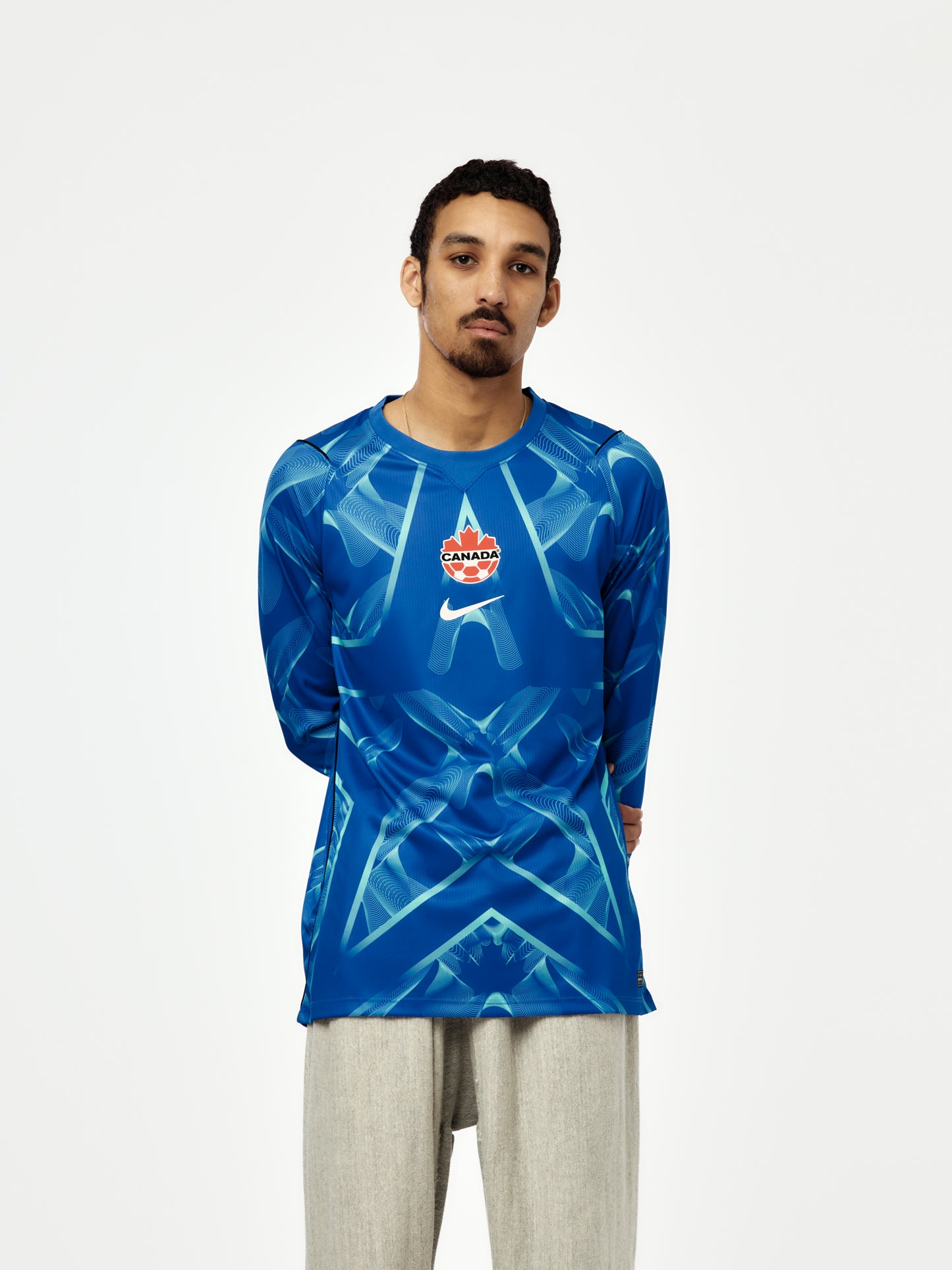 Canada x NOCTA x Nike Long-Sleeve Goalkeeper Jersey (Lyon Blue/white)