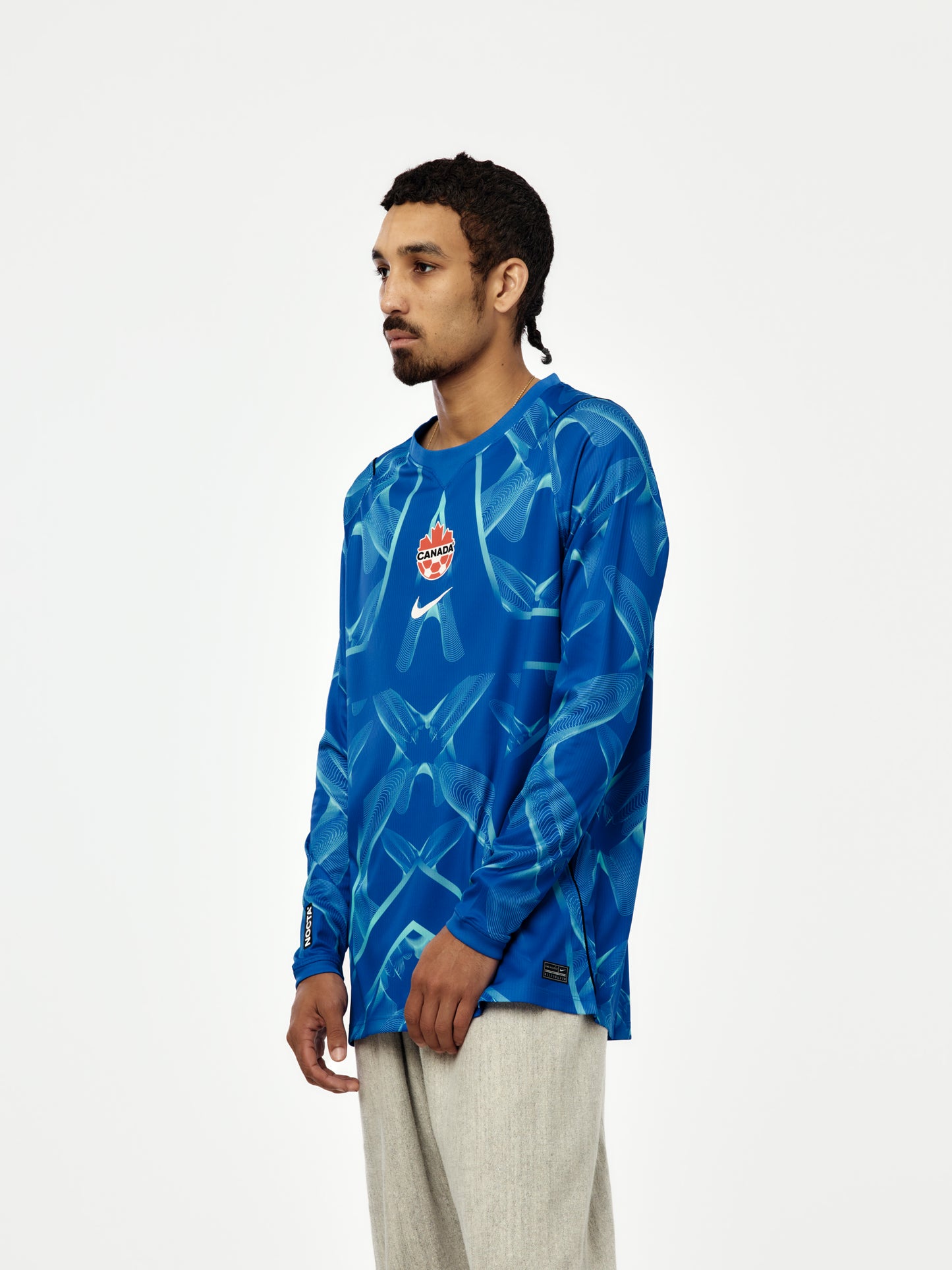 Canada x NOCTA x Nike Long-Sleeve Goalkeeper Jersey (Lyon Blue/white)