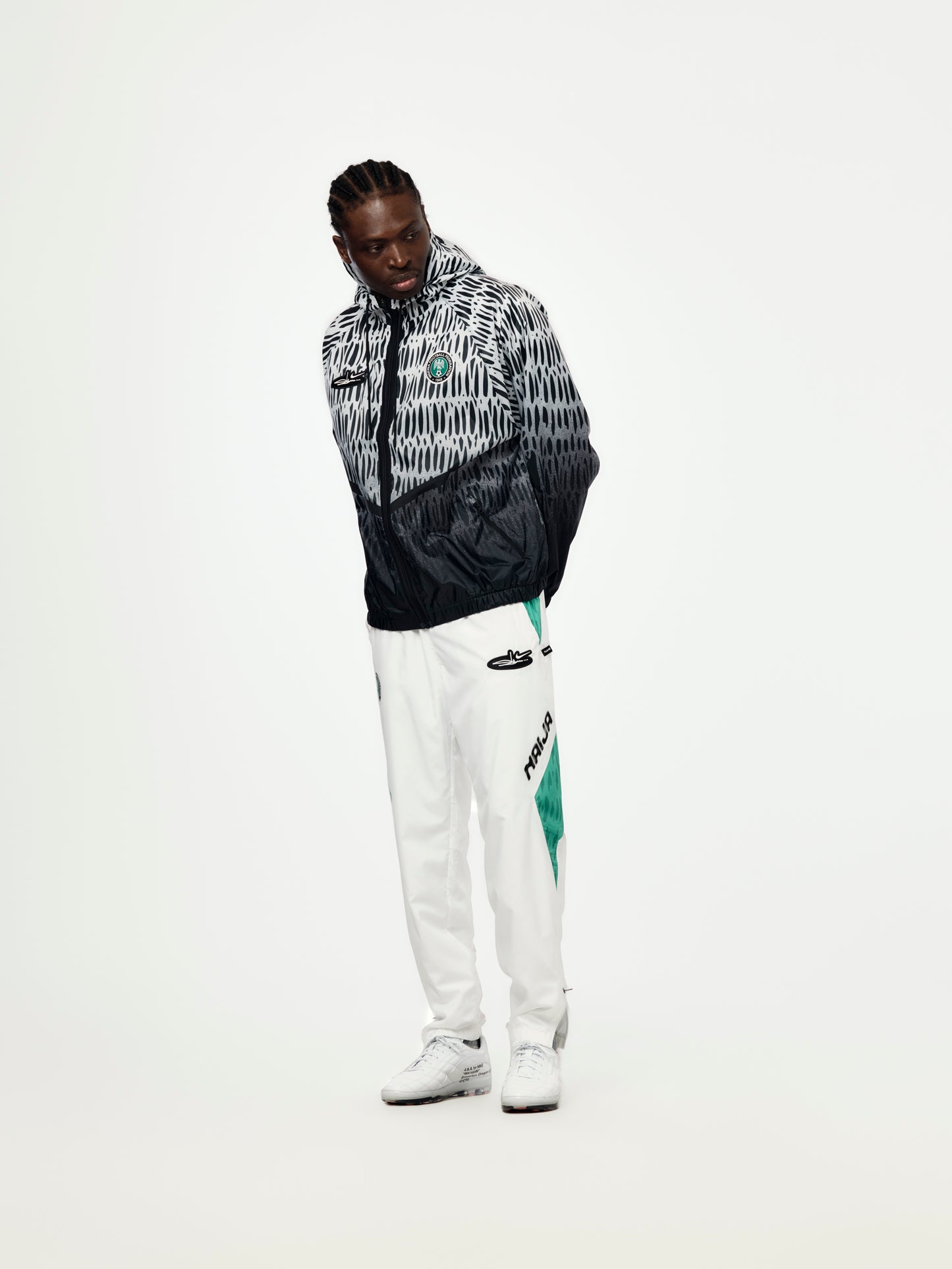 Nigeria x Slawn x Nike Anthem Jacket (Black/White)