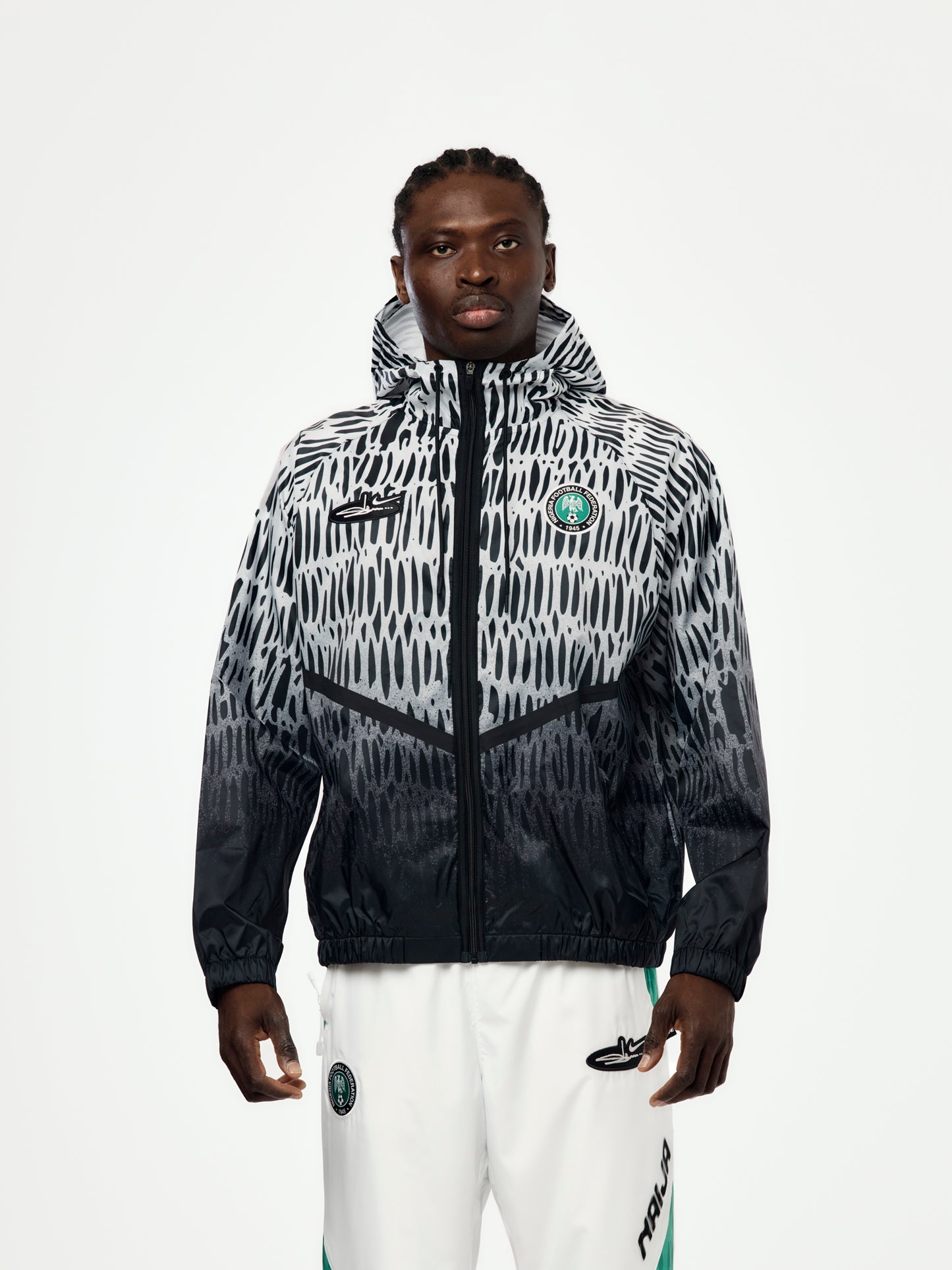 Nigeria x Slawn x Nike Anthem Jacket (Black/White)