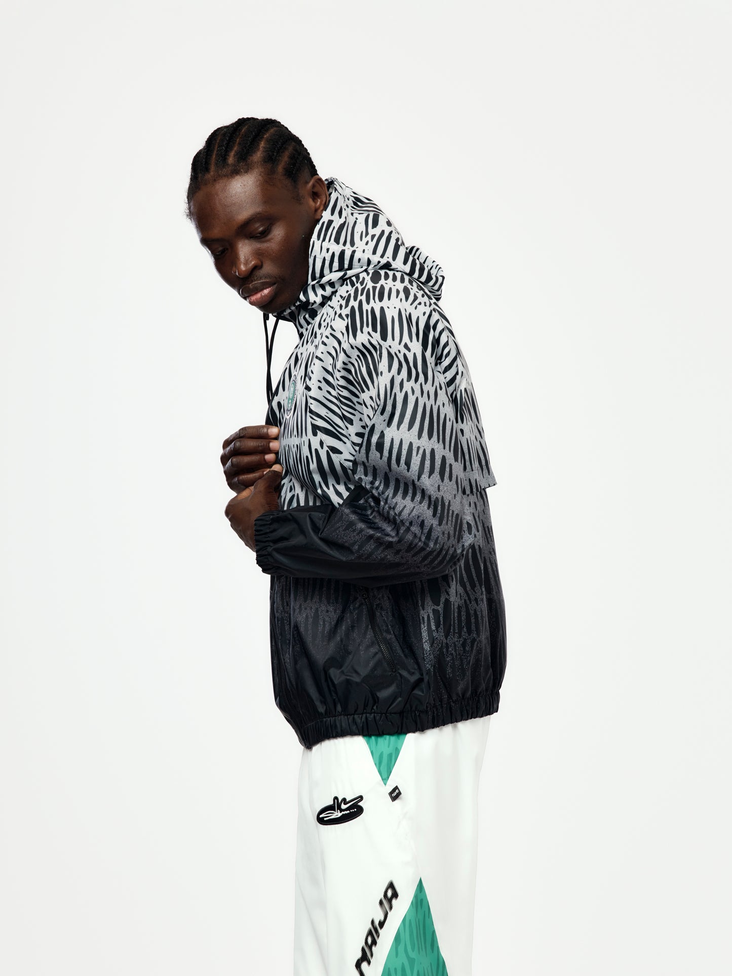 Nigeria x Slawn x Nike Anthem Jacket (Black/White)