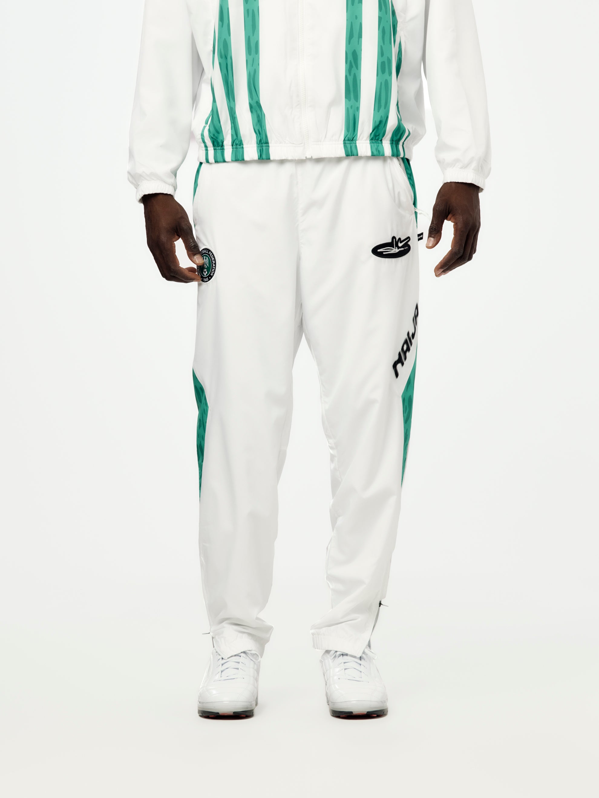 Nike Nigeria x Slawn x Nike Track Pants (White/Black) - UNION LOS