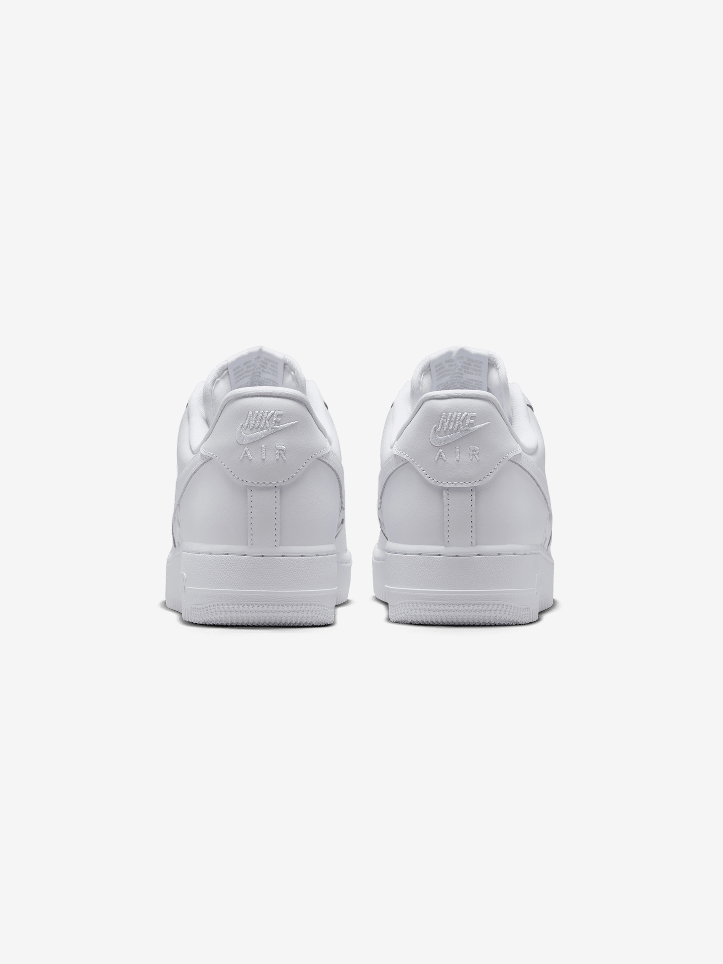 Nike Air Force 1 '07 "Stars" (WHITE/WHITE-METALLIC SILVER)