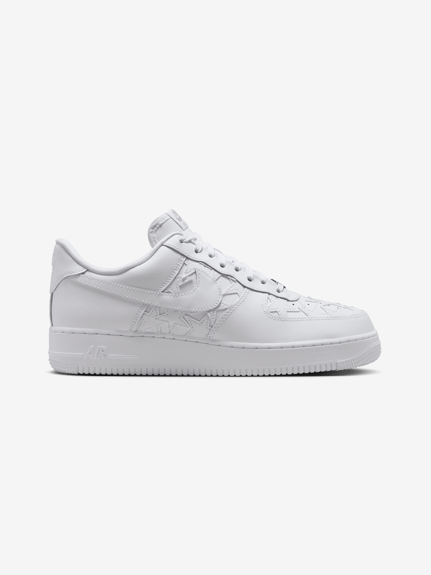 Nike Air Force 1 '07 "Stars" (WHITE/WHITE-METALLIC SILVER)