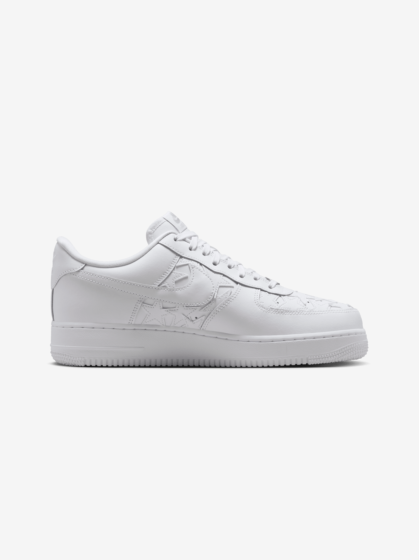 Nike Air Force 1 '07 "Stars" (WHITE/WHITE-METALLIC SILVER)