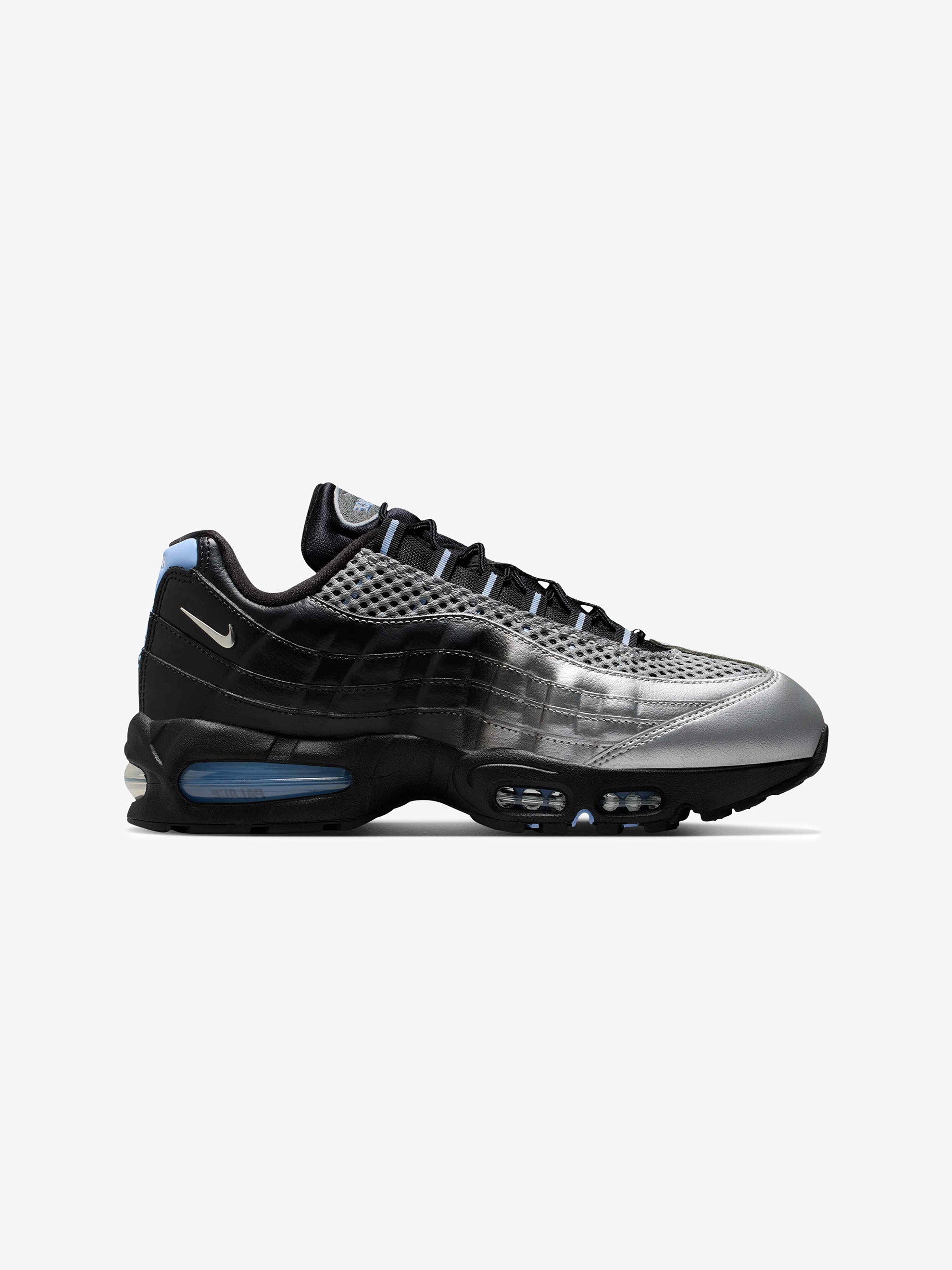Palace Skateboards × Nike Air Max 95 Big Bubble llic Silver/Aluminum Nike Palace x Nike Air Max 95 Big Bubble 