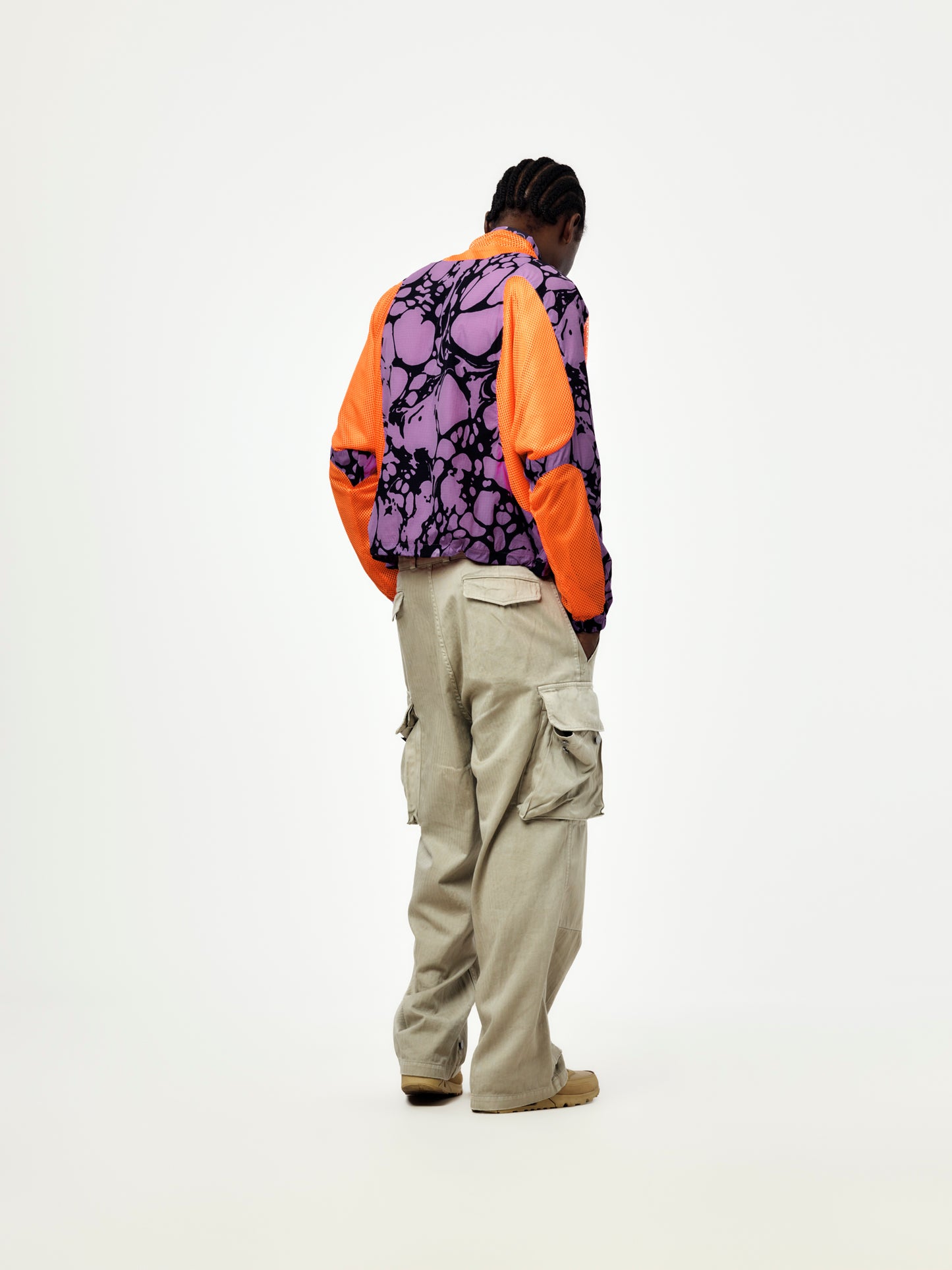 Nike Project F.R.O.G. Men's Gooey Track Jacket (BRIGHT VIOLET/TANGERINE TINT)