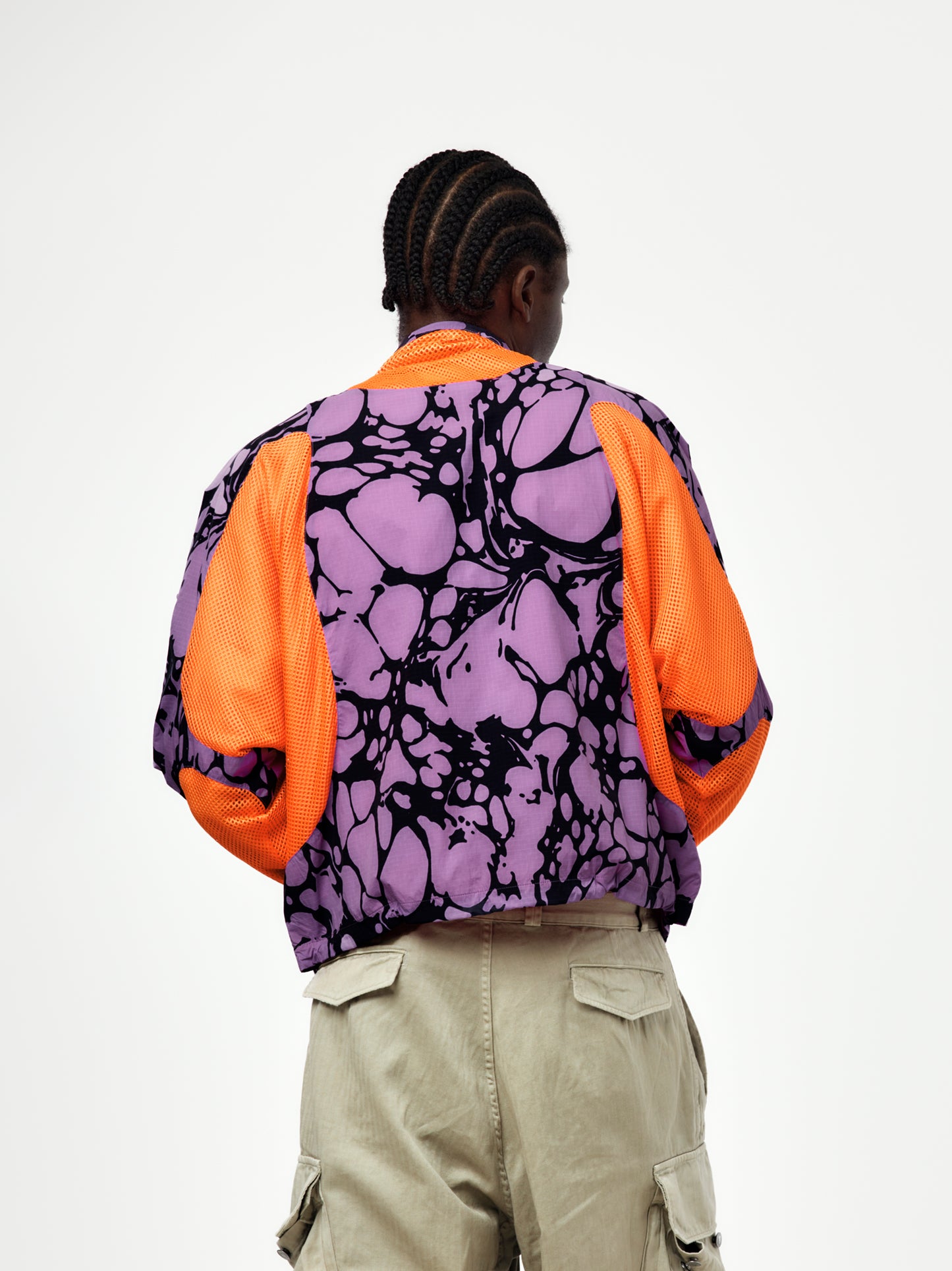 Nike Project F.R.O.G. Men's Gooey Track Jacket (BRIGHT VIOLET/TANGERINE TINT)