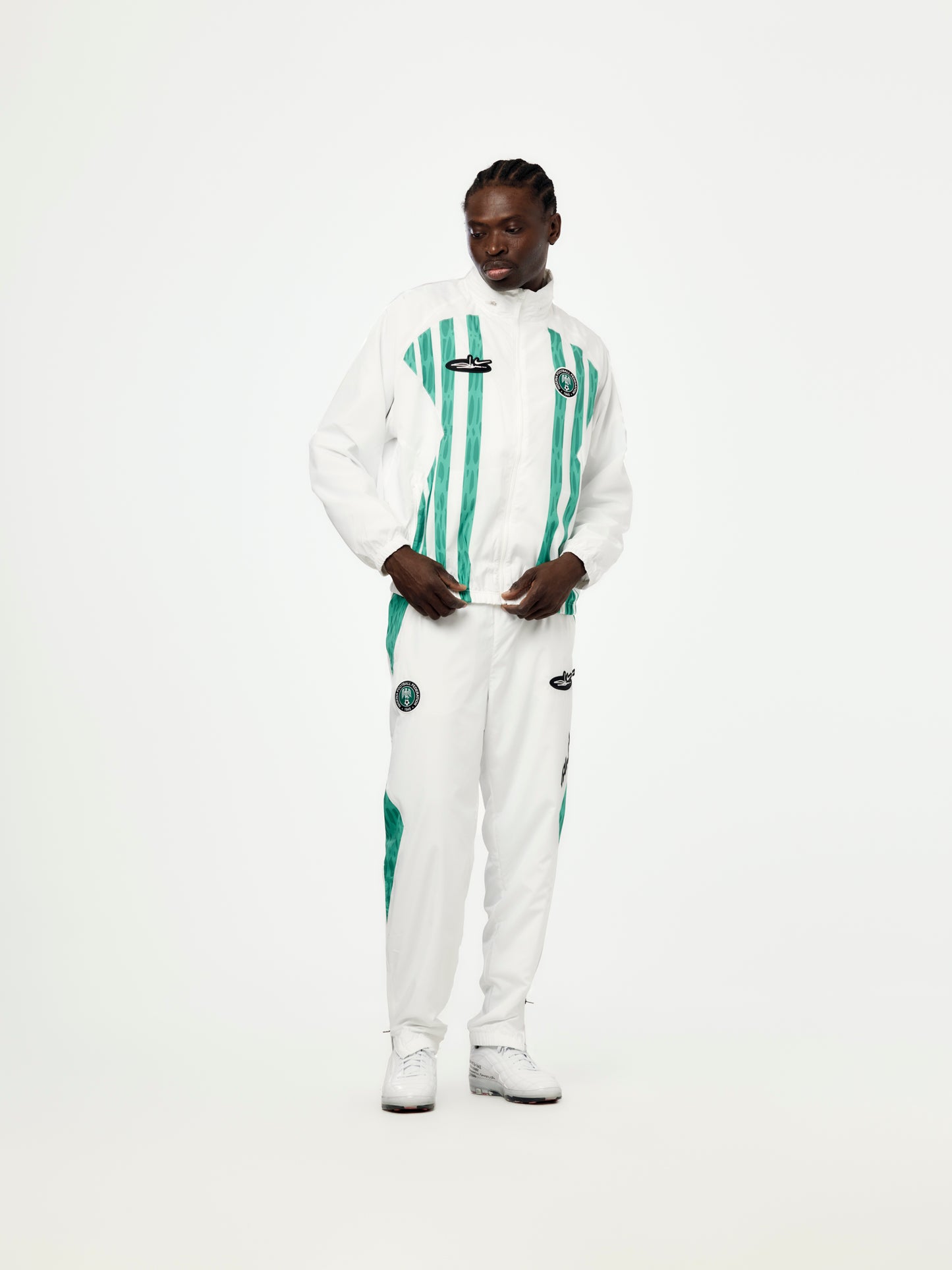 Nigeria x Slawn x Nike Track Pants (White/Black)