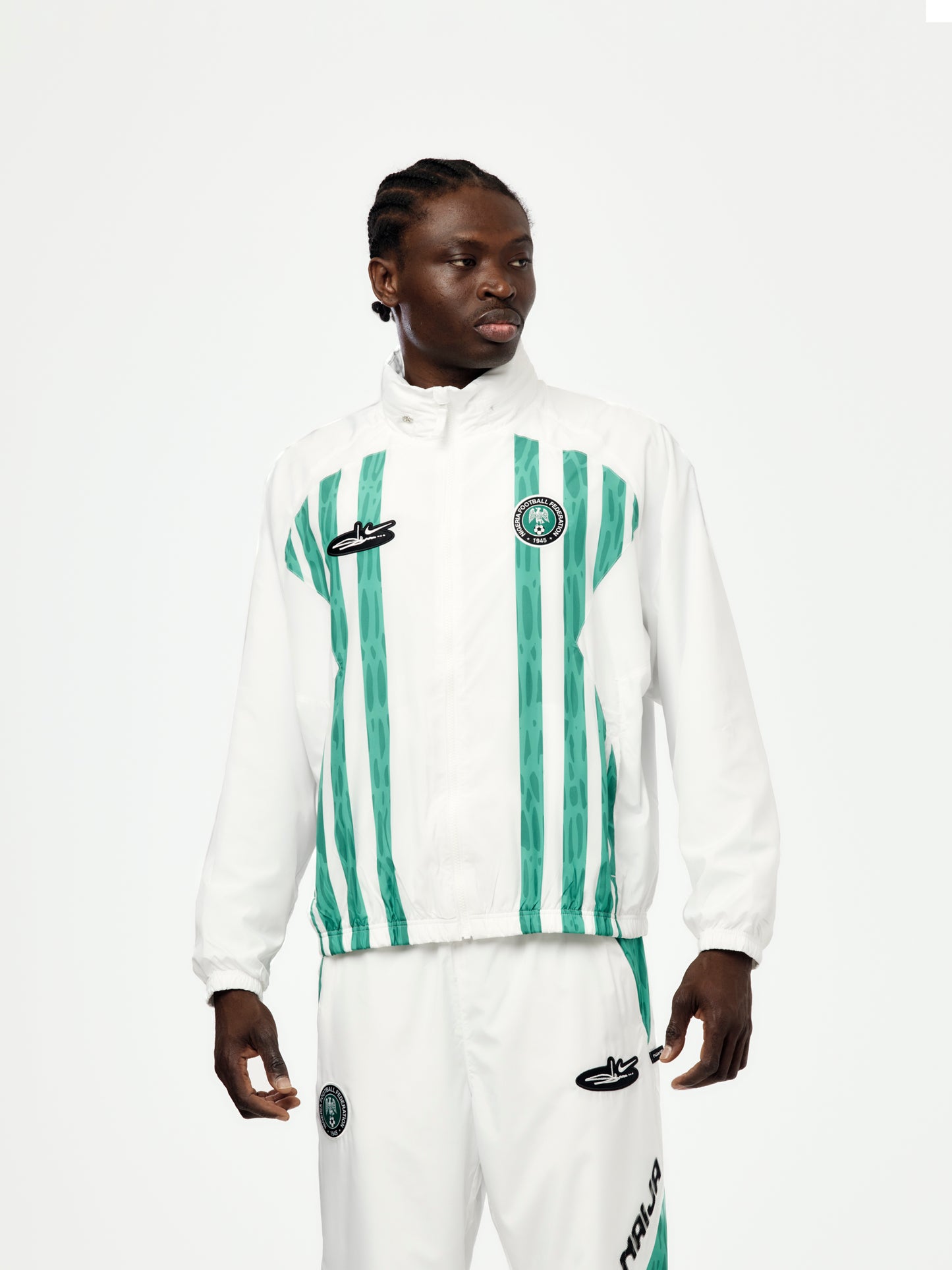 Nigeria x Slawn x Nike Track Jacket (White/Black)
