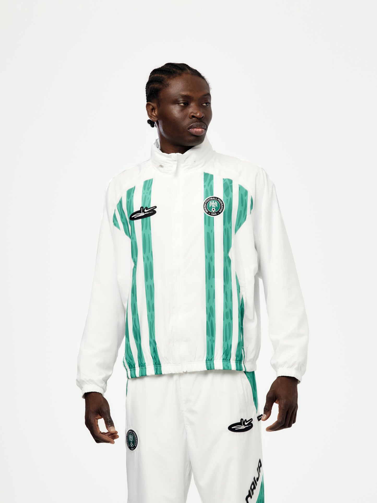 Nigeria x Slawn x Nike Track Jacket (White/Black)
