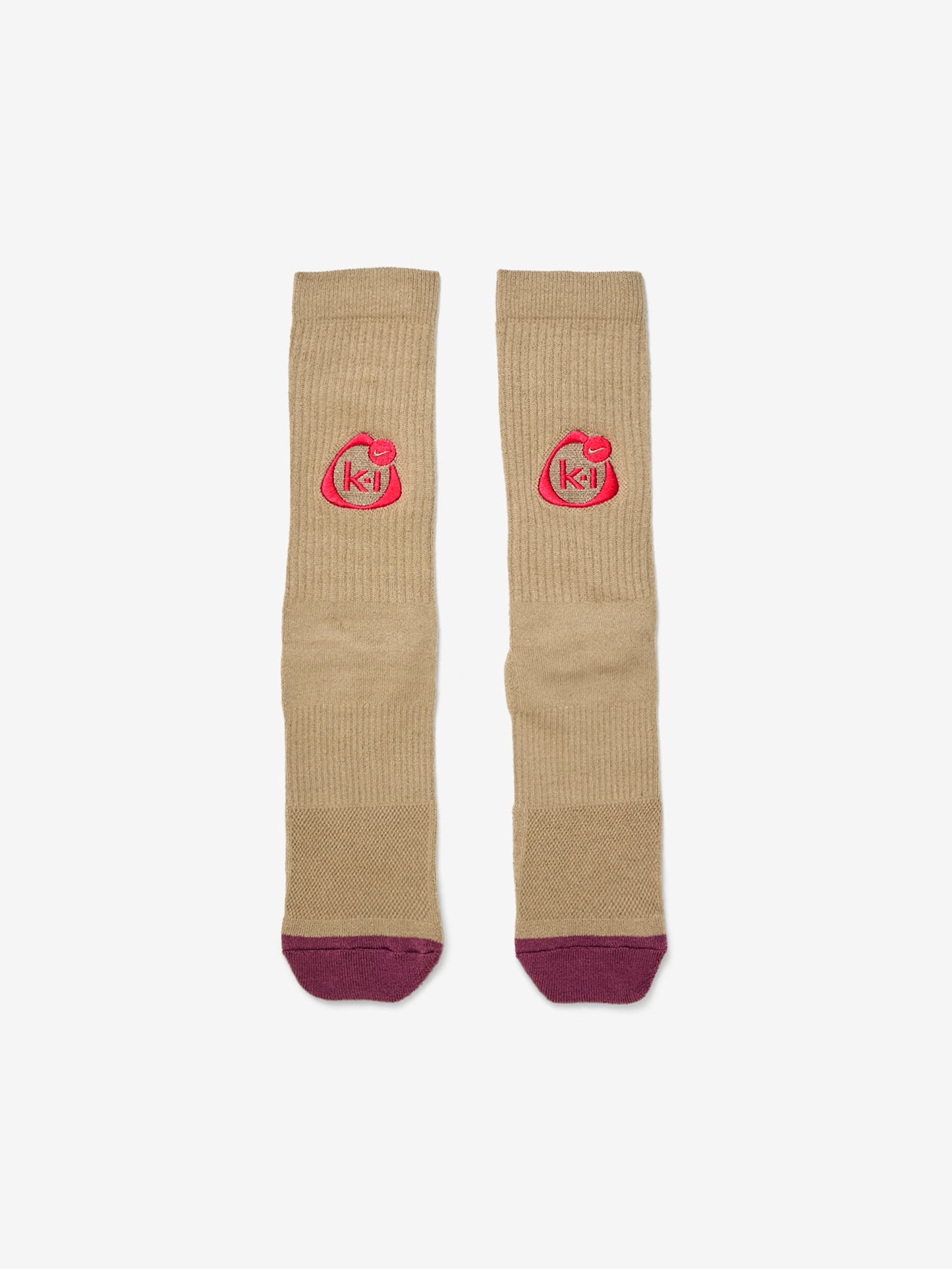 Kids of Immigrants x Nike Elevated Crew Socks (Khaki/Light Mulberry/Fusion Red)