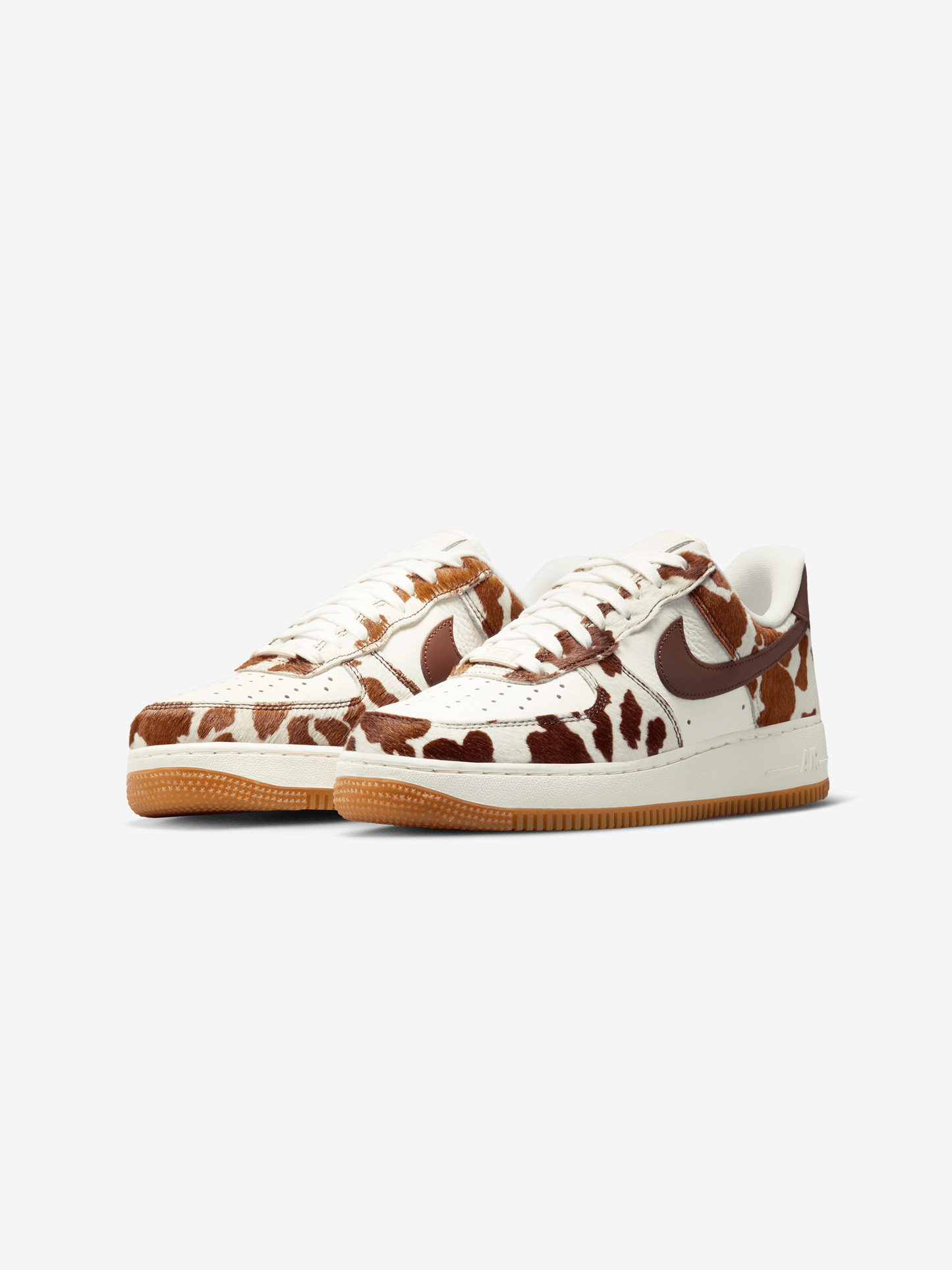 Women's Nike Air Force 1 '07 "Cow Print" (FIELD BROWN/SAIL-FIELD BROWN)