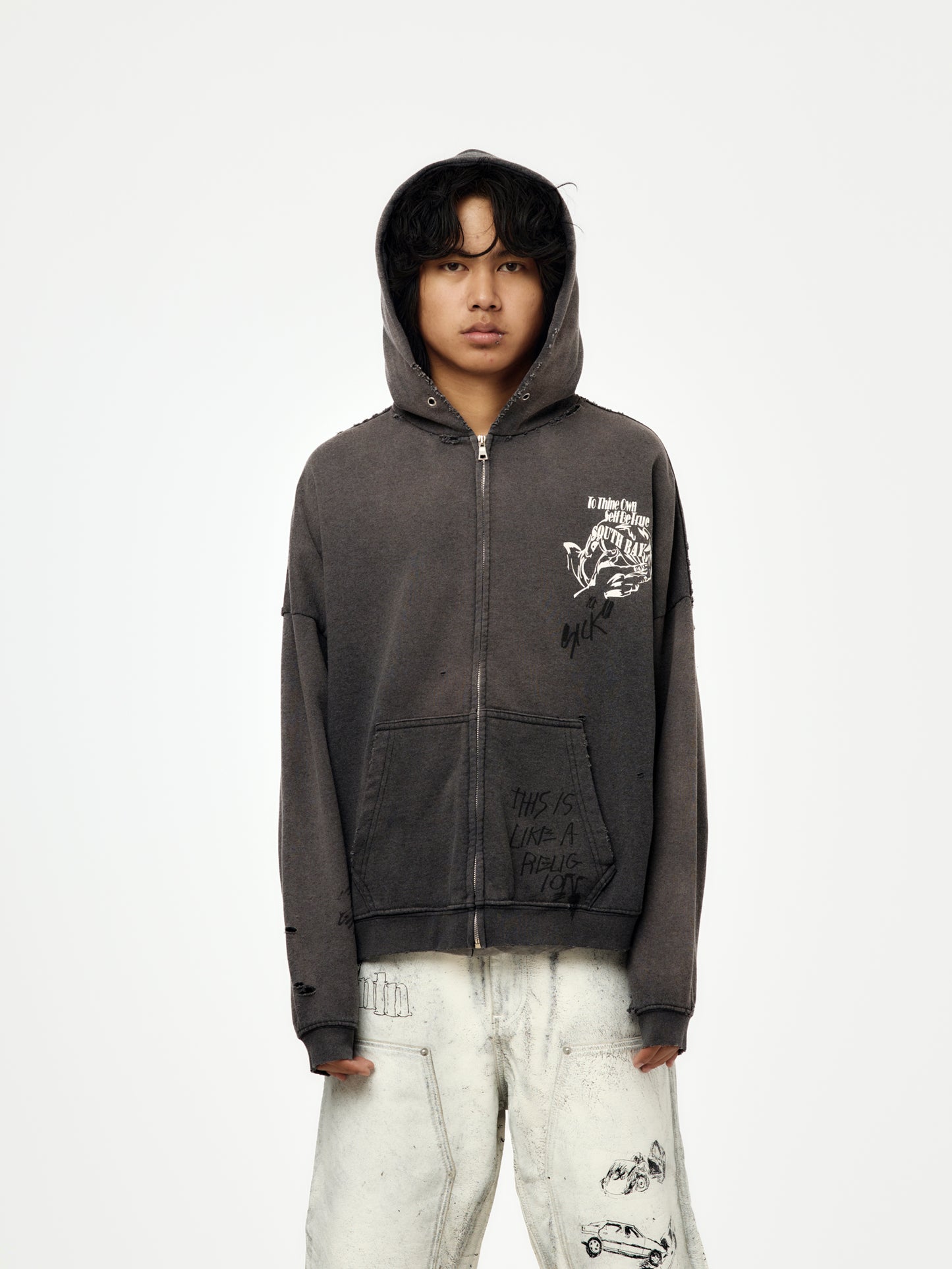 Carrying The Message Zip Hoodie