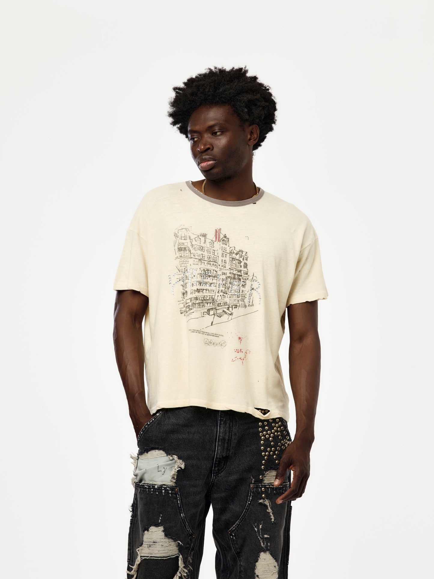 CHELSEay Hotel Tee (Vintage Cream)