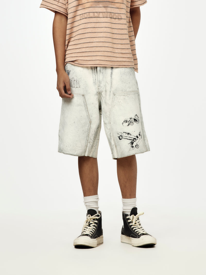 Holy Mountain Painted Leather DBL Knee Short