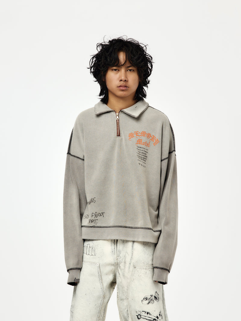 Sorry 'Bout That 1/4 Zip Crewneck