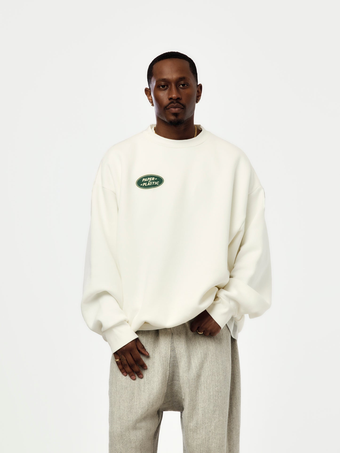 Defender L/S Crewneck (Cream)