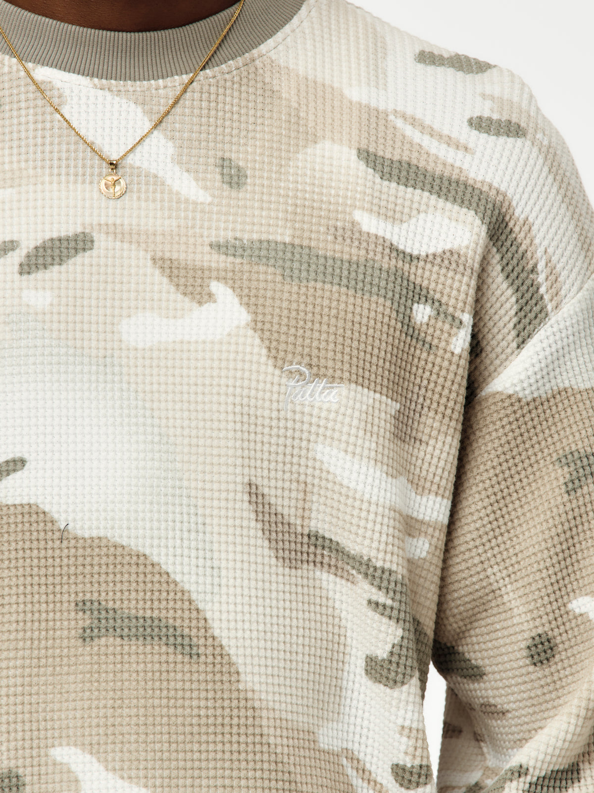 Ghost Spray Camo Waffle L/S (Pussywillow Grey)