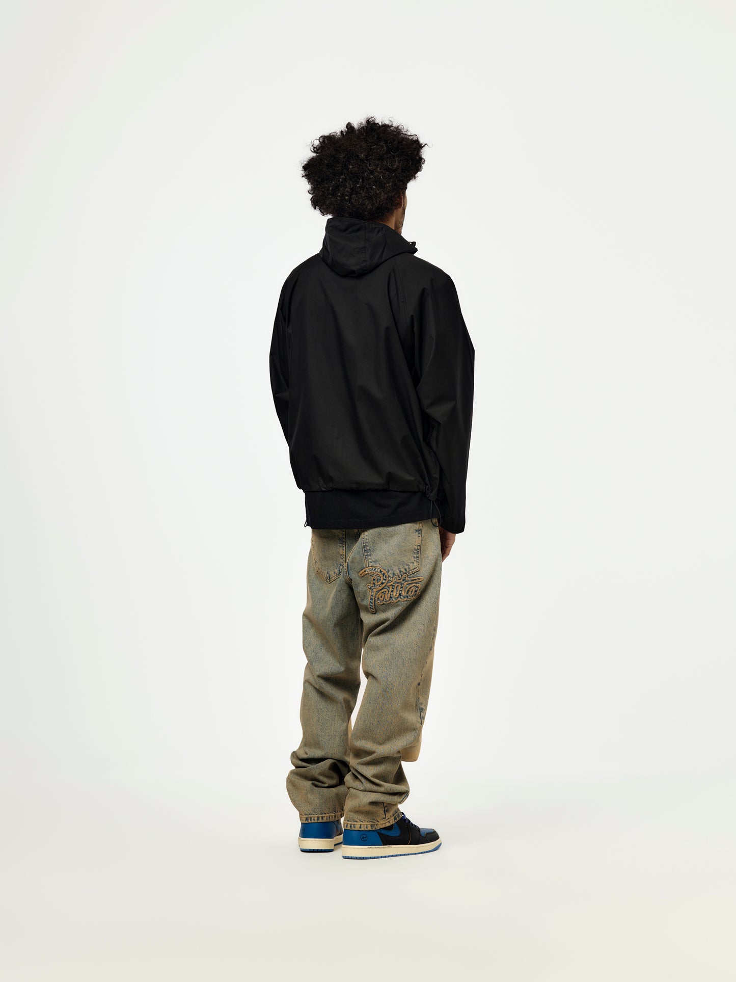 Patta 3M Reflective Waterproof Rain Jacket (Black)