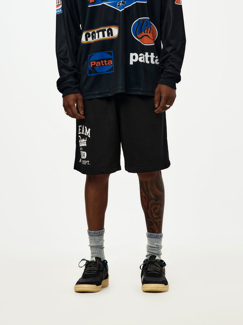 Patta Athletic Mesh Shorts (Black)