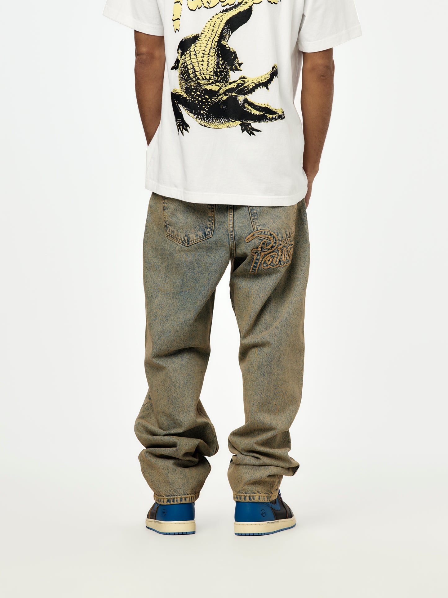 Patta Dirty Whiskers Denim Pants (Sandwashed Light Blue Denim)