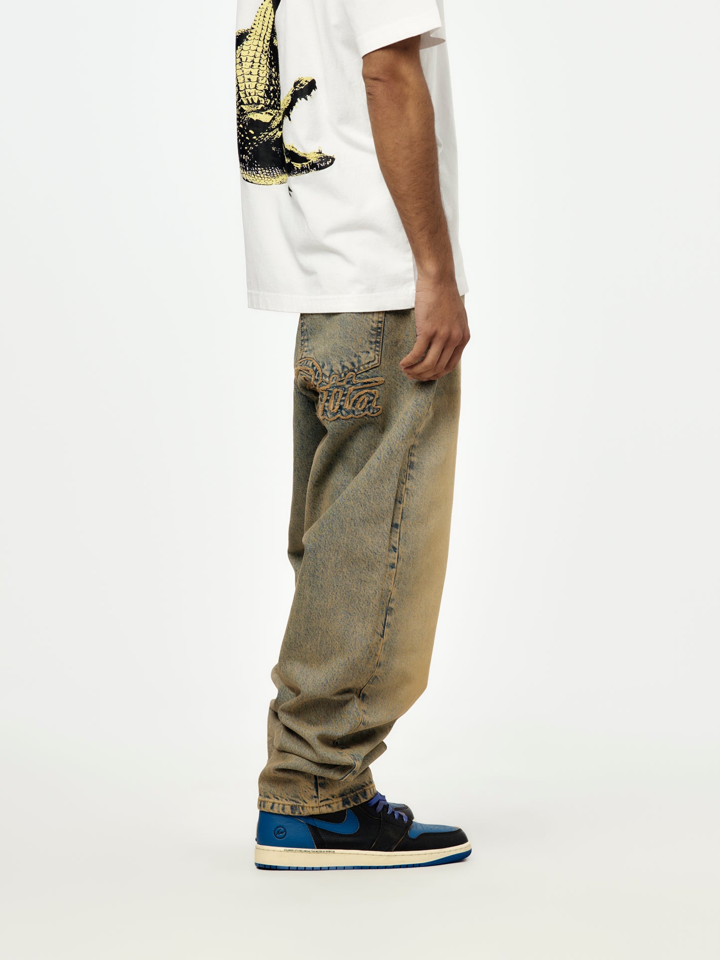 Patta Dirty Whiskers Denim Pants (Sandwashed Light Blue Denim)