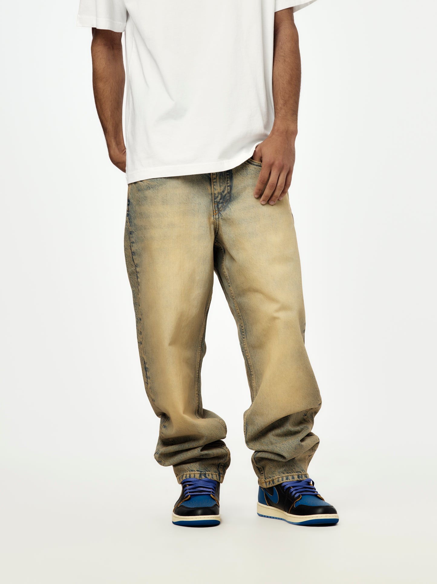 Patta Dirty Whiskers Denim Pants (Sandwashed Light Blue Denim)