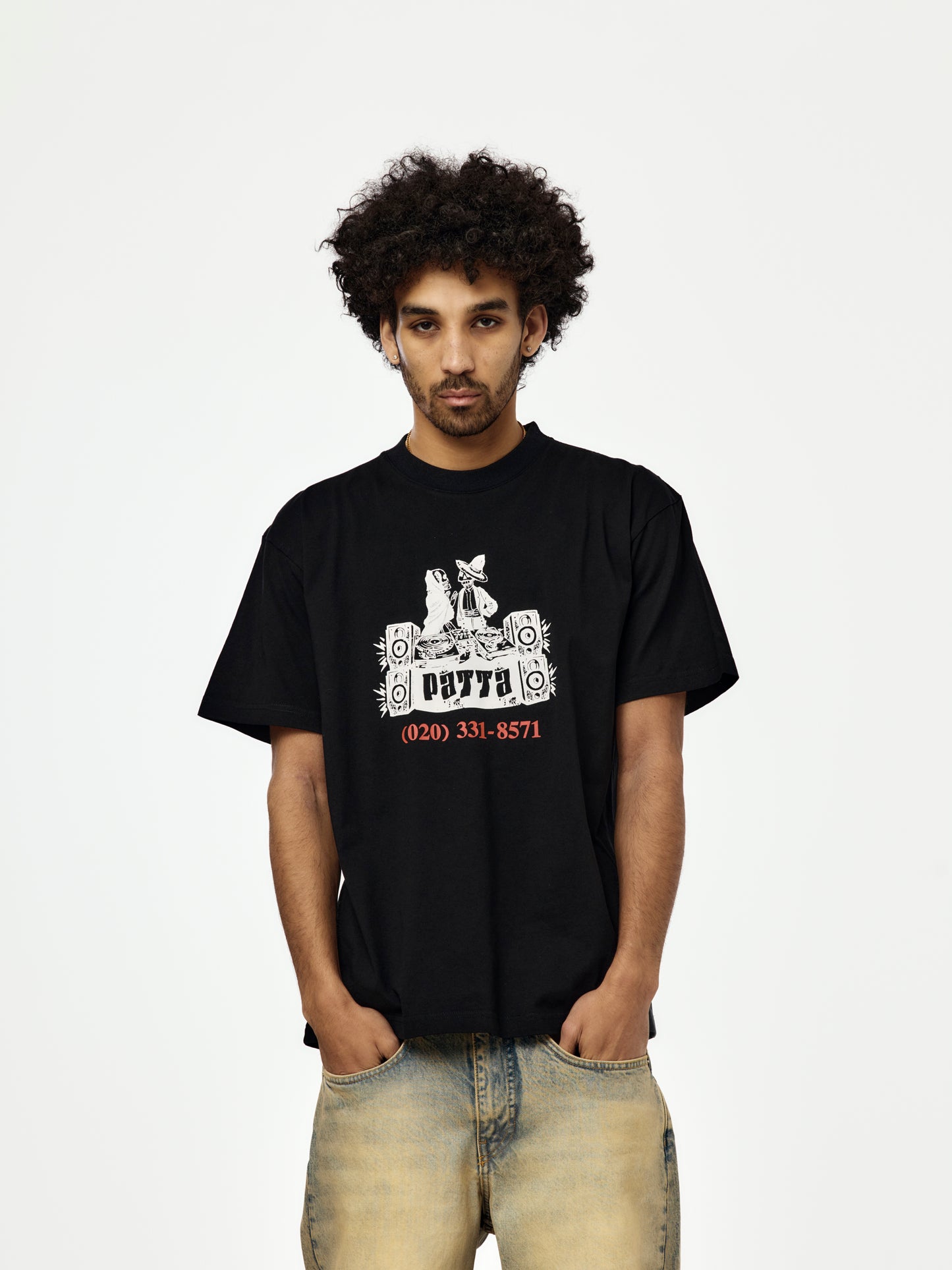 Patta DJ Skully T-Shirt (Black)