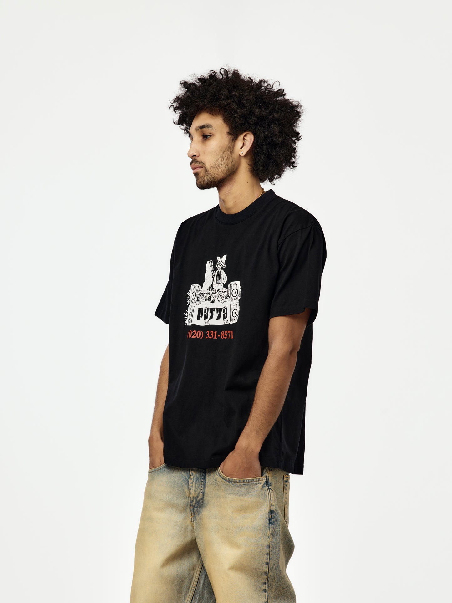 Patta DJ Skully T-Shirt (Black)