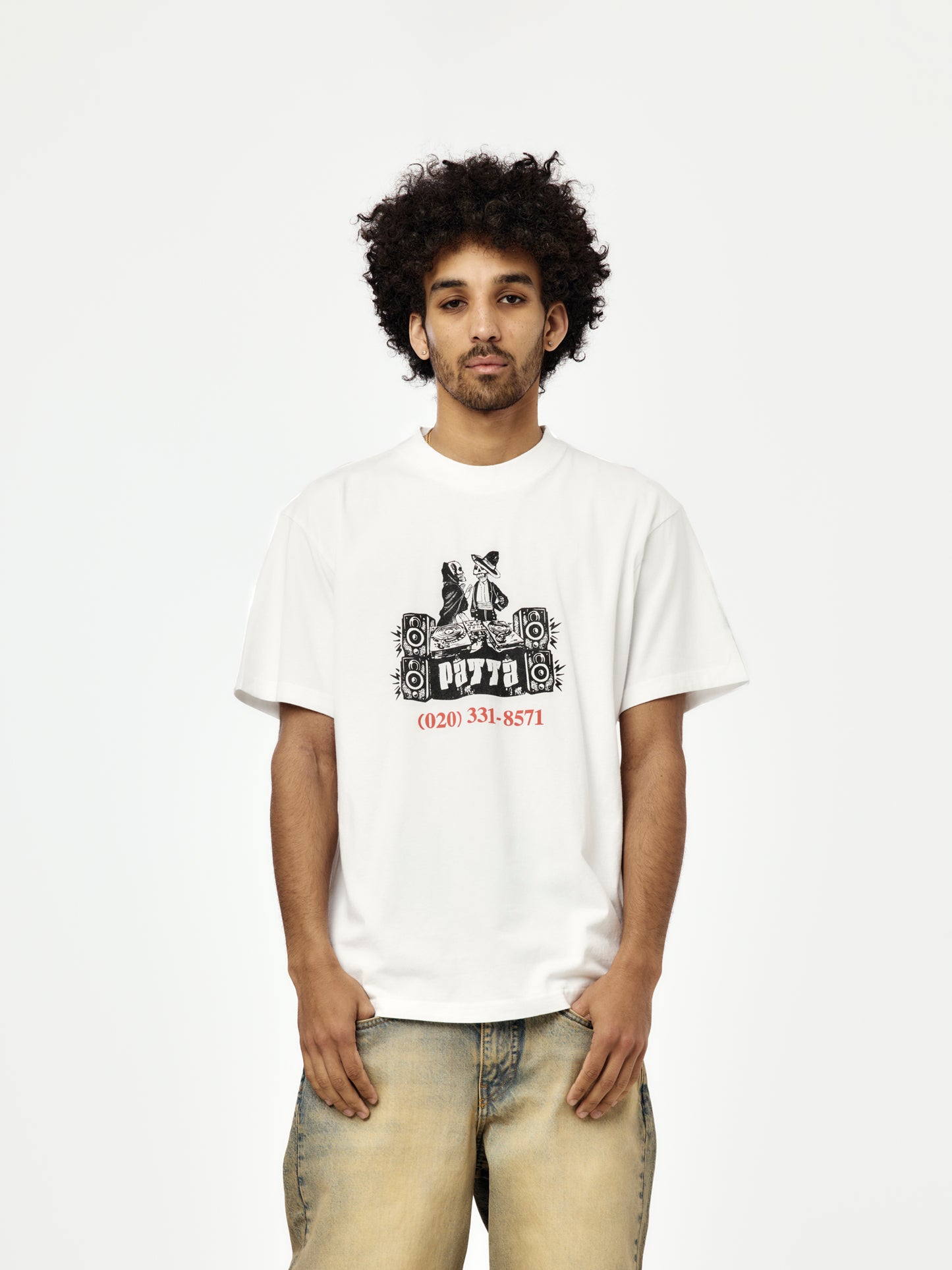 Patta DJ Skully T-Shirt (White)