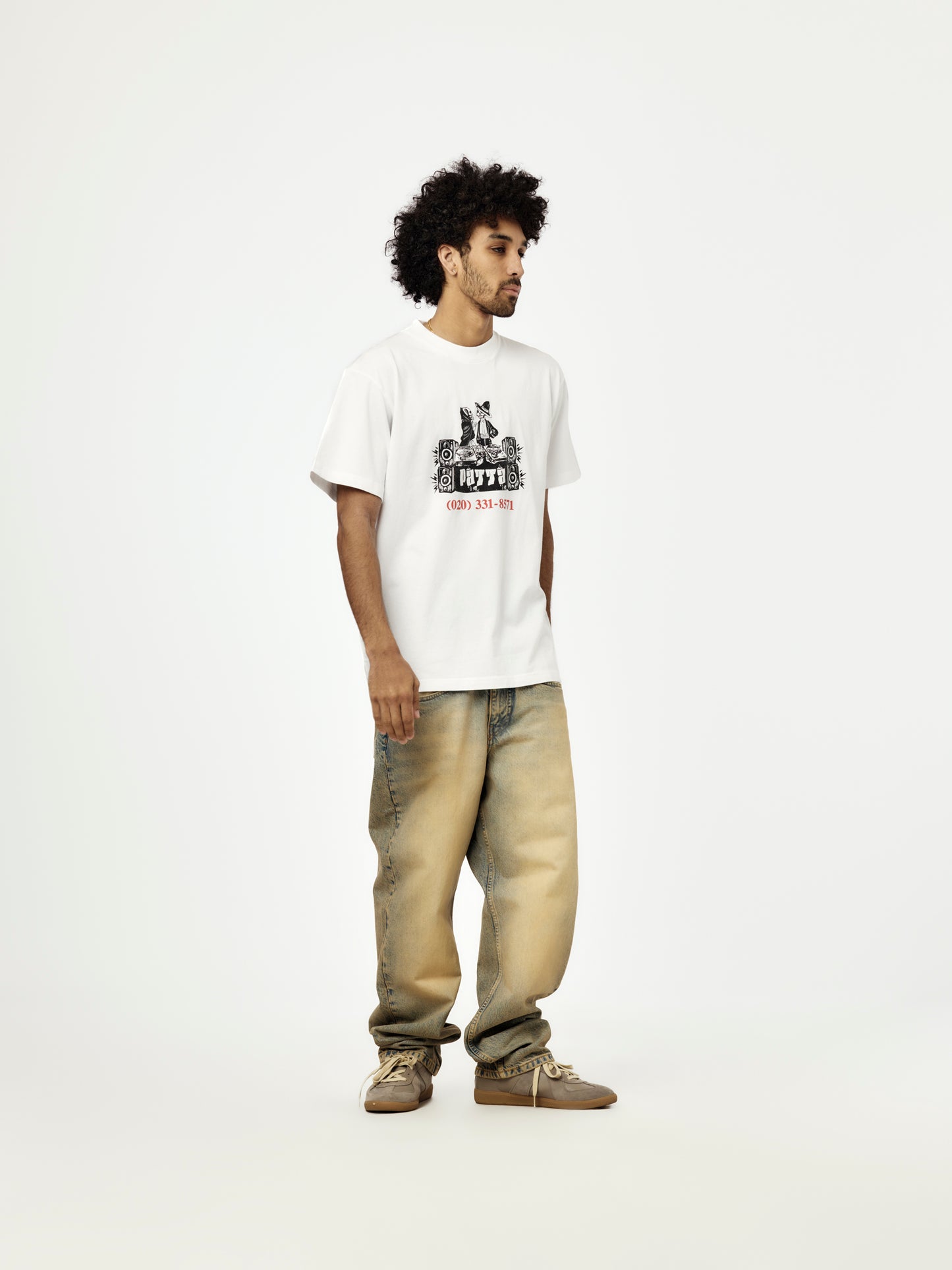 Patta DJ Skully T-Shirt (White)