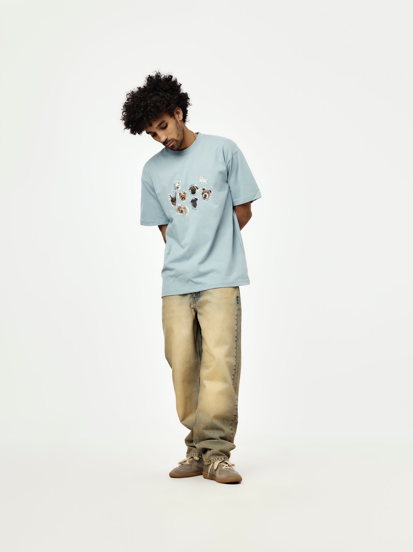 Patta Dogs T-Shirt (Dusty Blue)