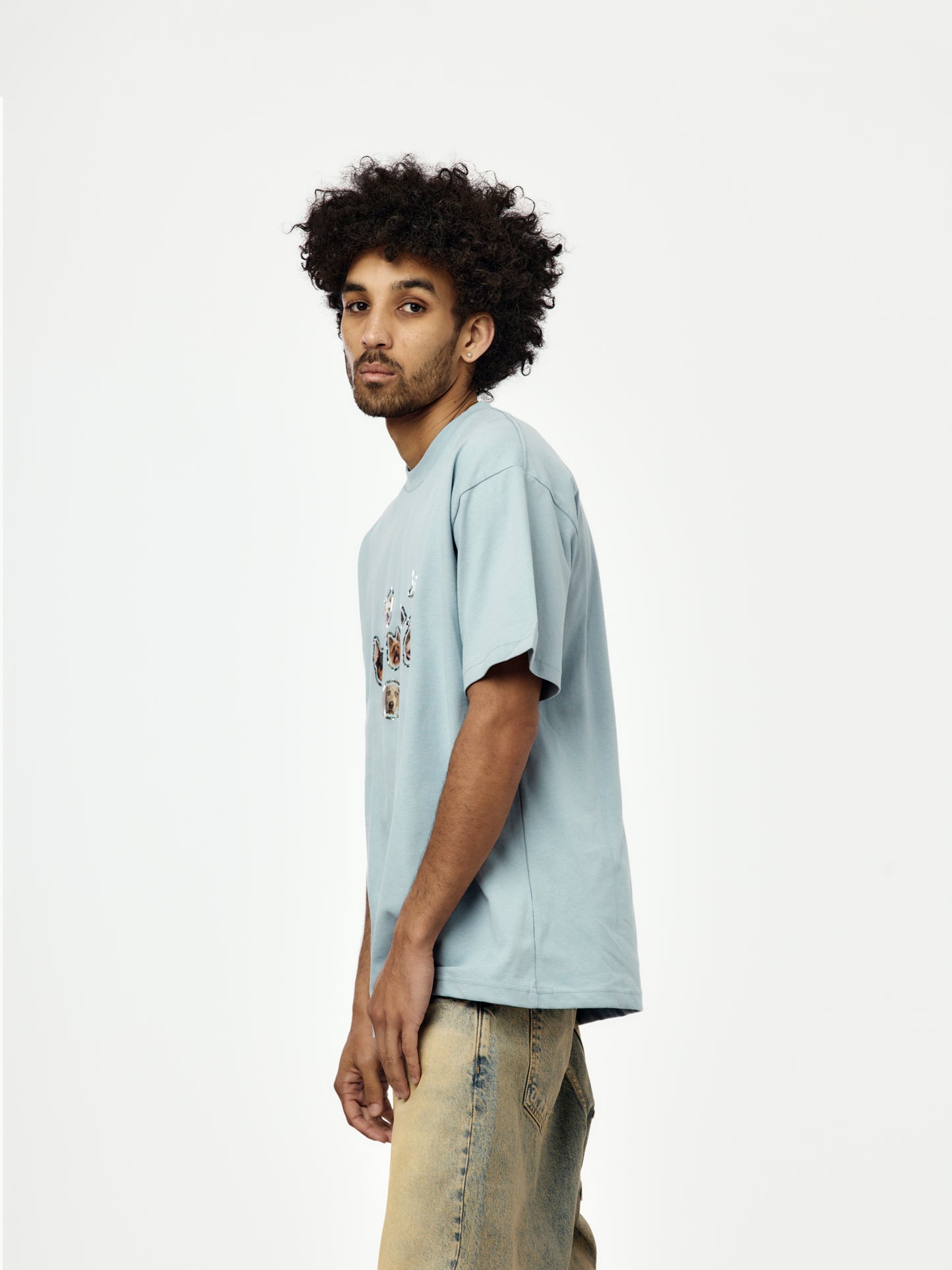 Patta Dogs T-Shirt (Dusty Blue)