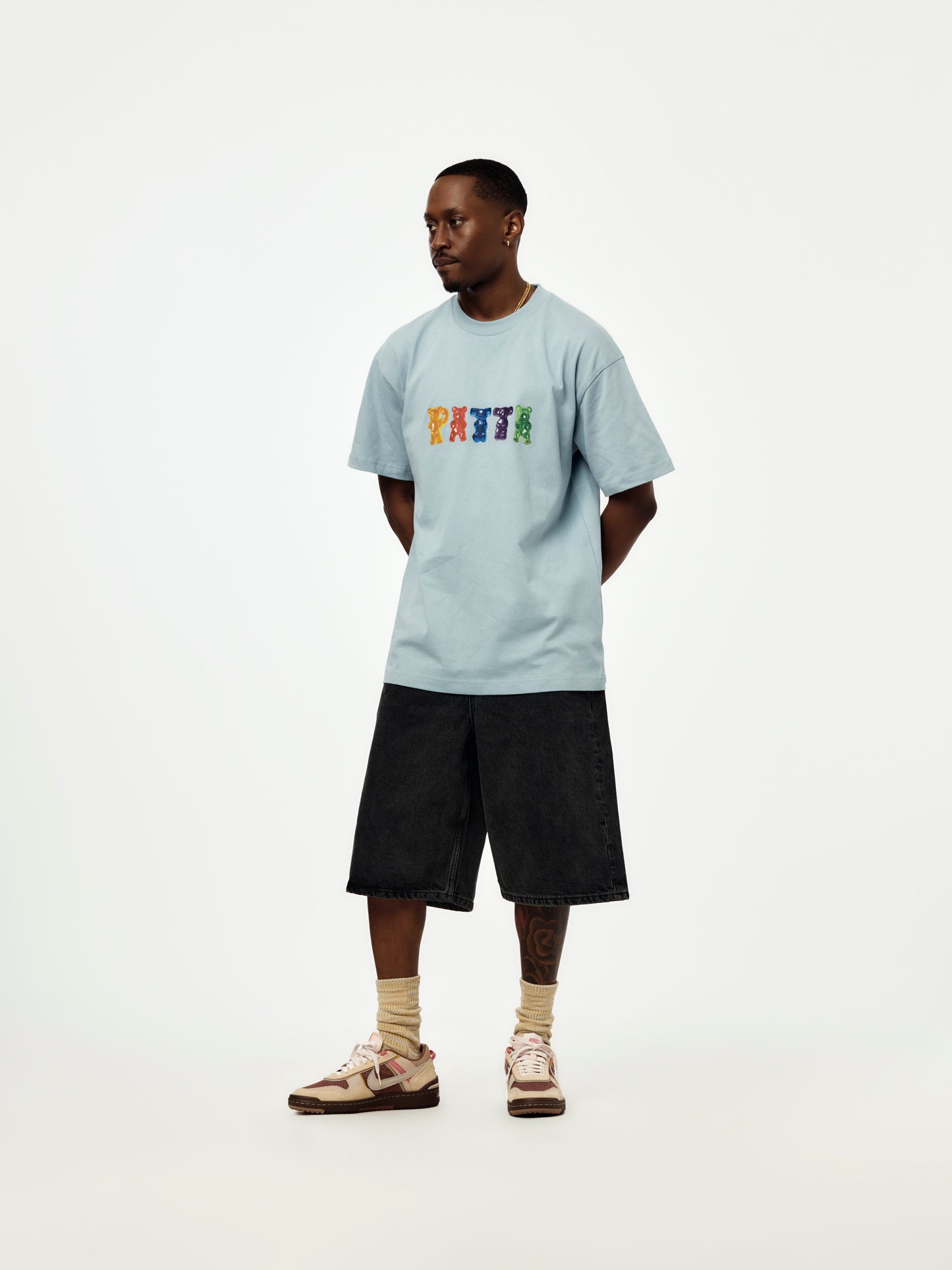 Patta Gummi T-Shirt (Dusty Blue)