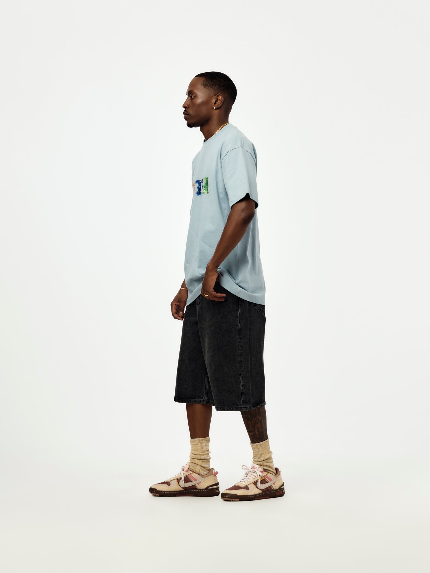 Patta Gummi T-Shirt (Dusty Blue)