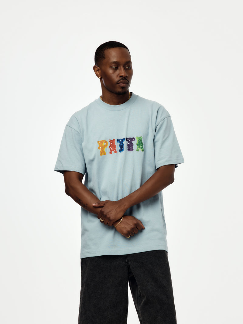 Patta Gummi T-Shirt (Dusty Blue)