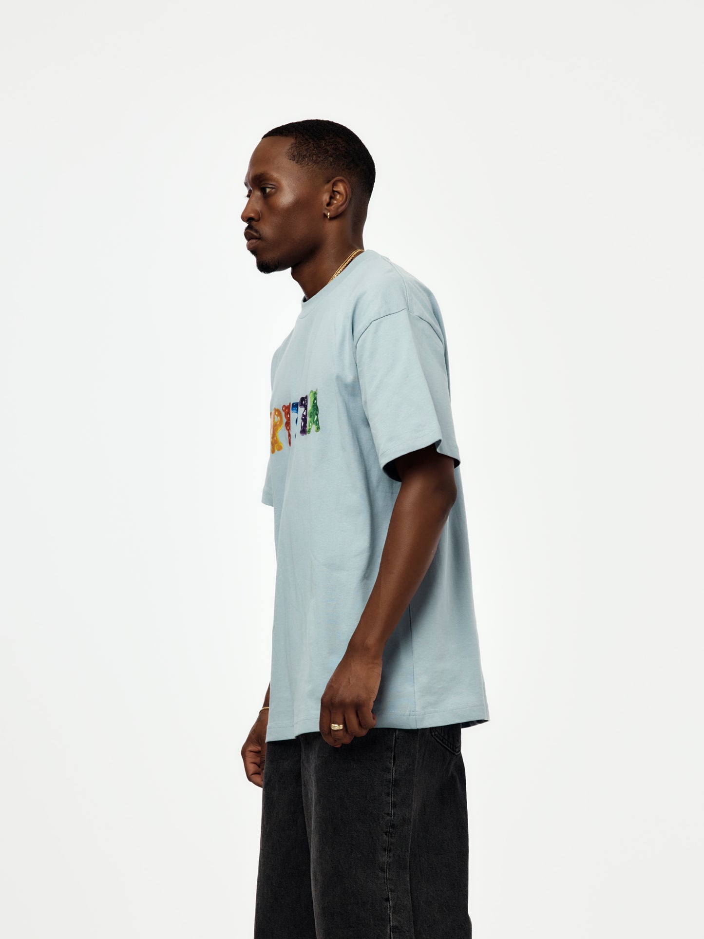 Patta Gummi T-Shirt (Dusty Blue)