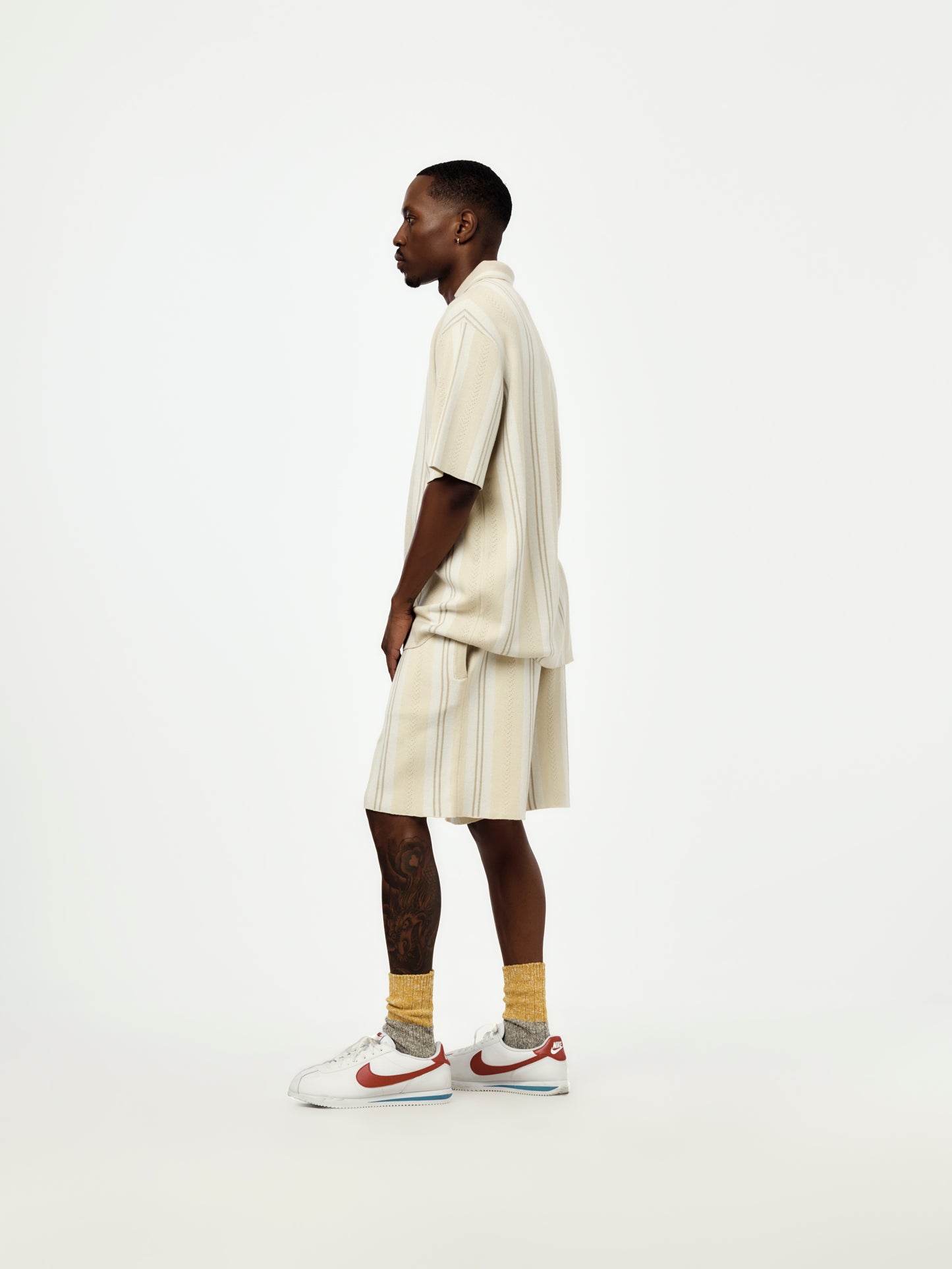 Patta Knitted Football Shirt (Oatmeal)