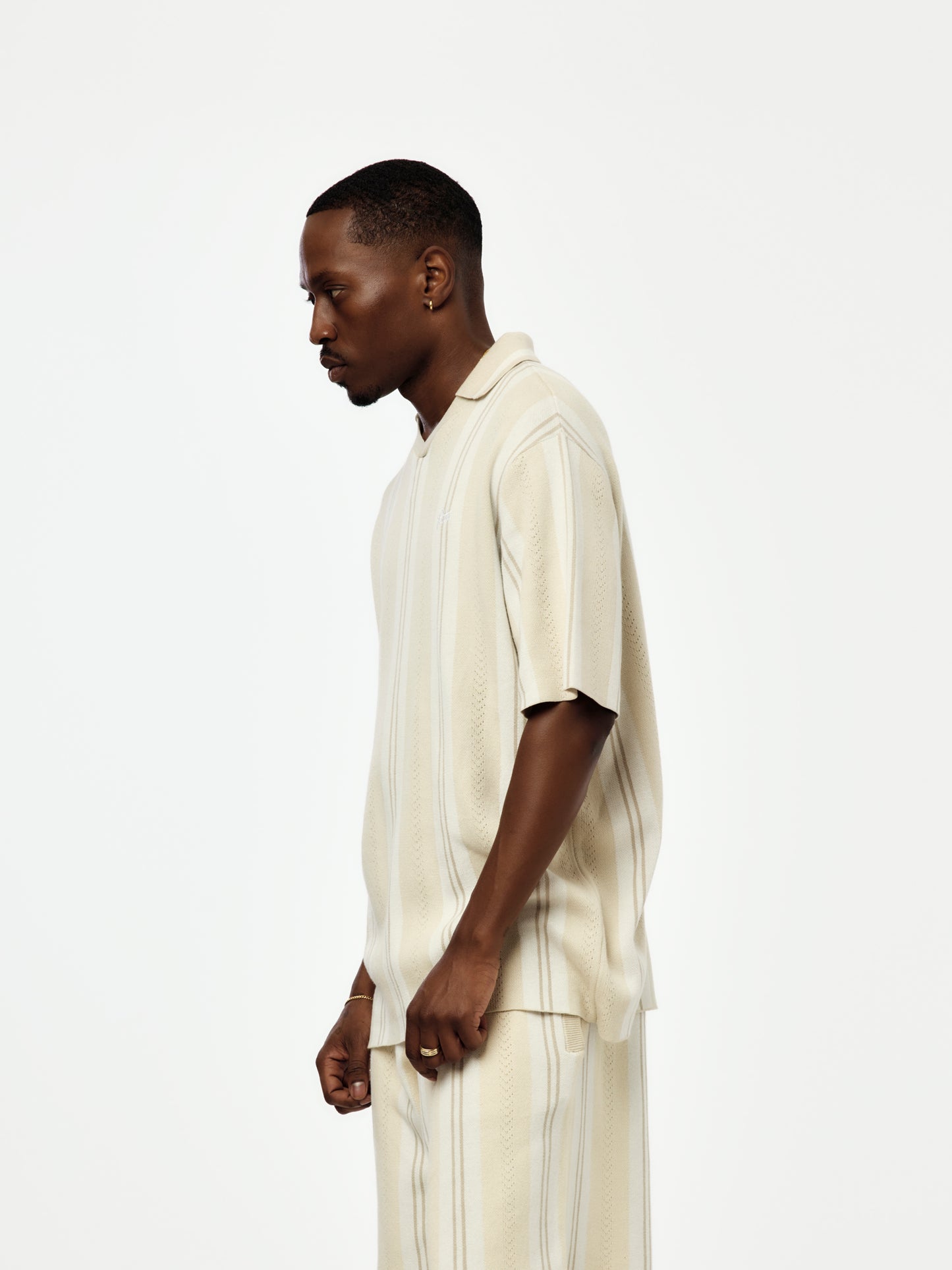 Patta Knitted Football Shirt (Oatmeal)