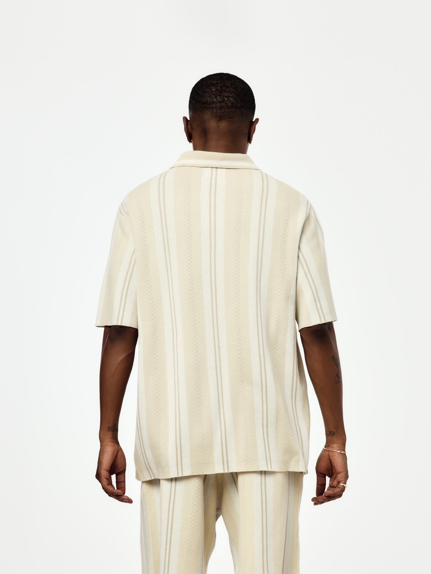 Patta Knitted Football Shirt (Oatmeal)