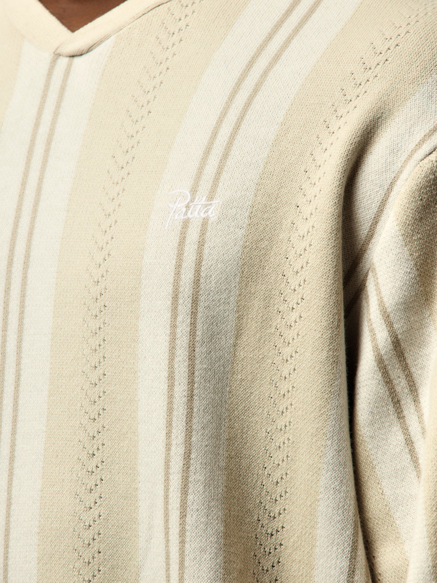 Patta Knitted Football Shirt (Oatmeal)
