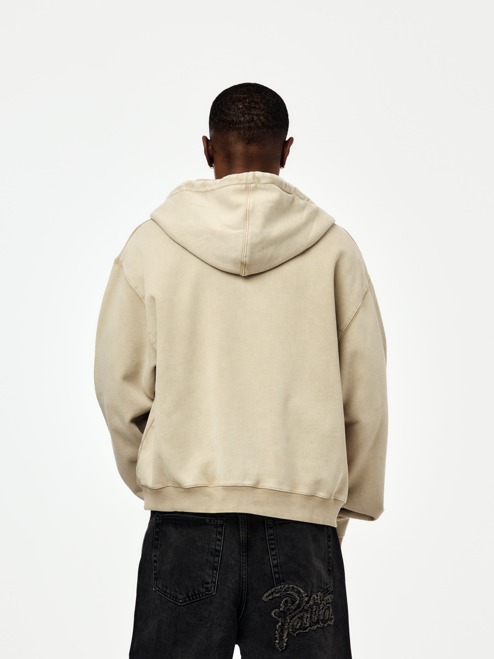 Patta Patta Loopback Logo Zip Hooded Sweater (Irish Cream) - UNION