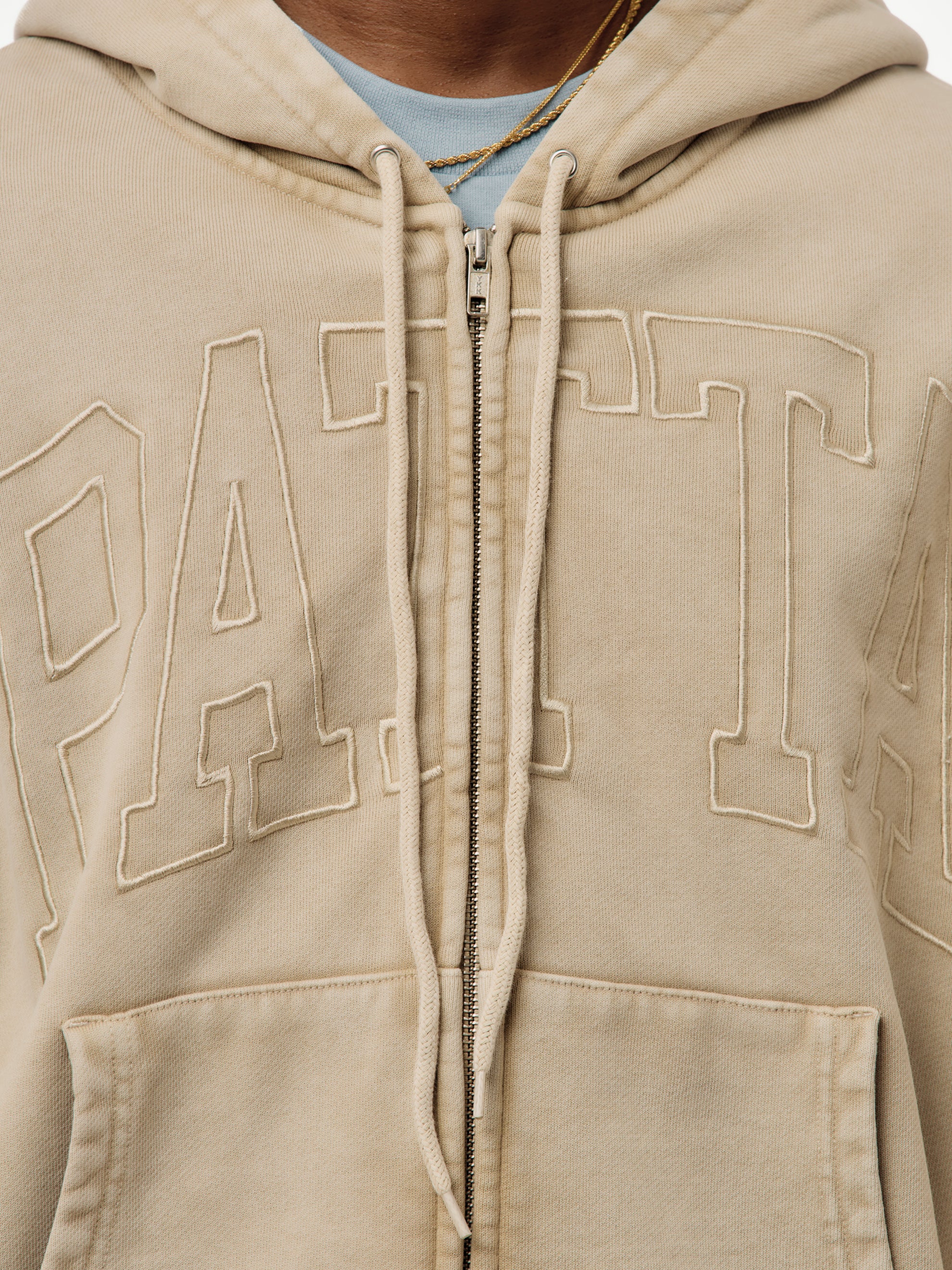 Patta Patta Loopback Logo Zip Hooded Sweater (Irish Cream) - UNION