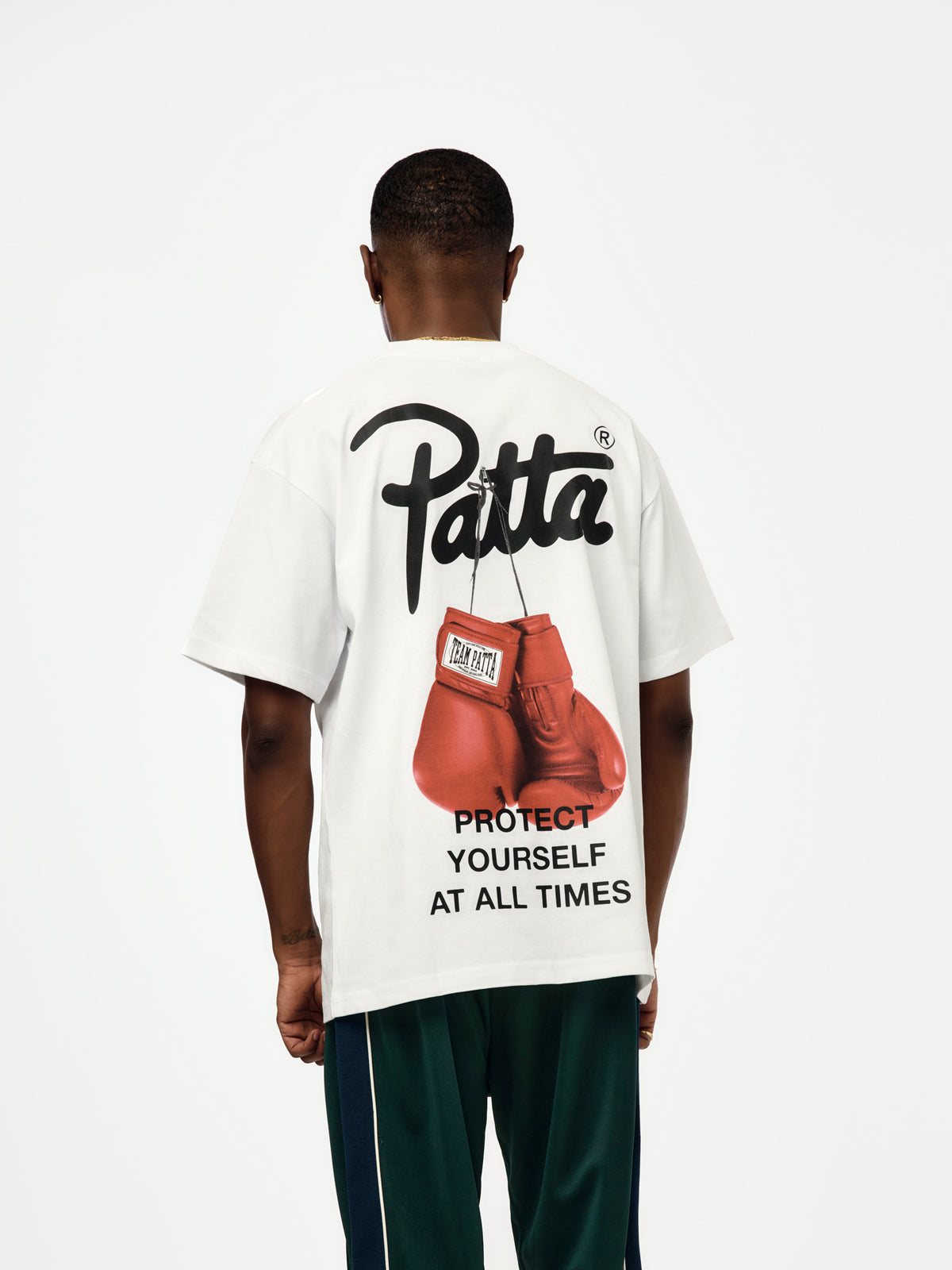 Patta Patta Protect Yourself T-Shirt (White) - UNION LOS ANGELES