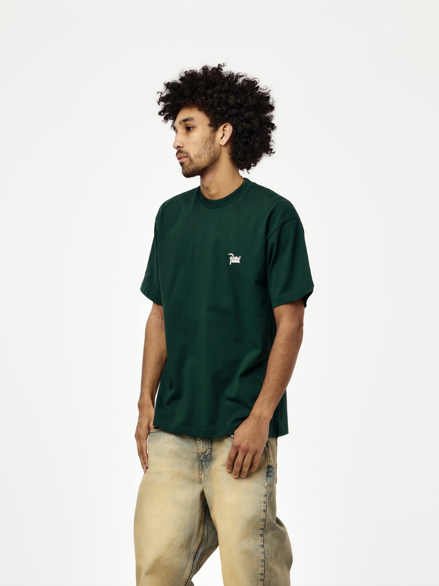Patta Script Logo T-Shirt (Pine Grove)