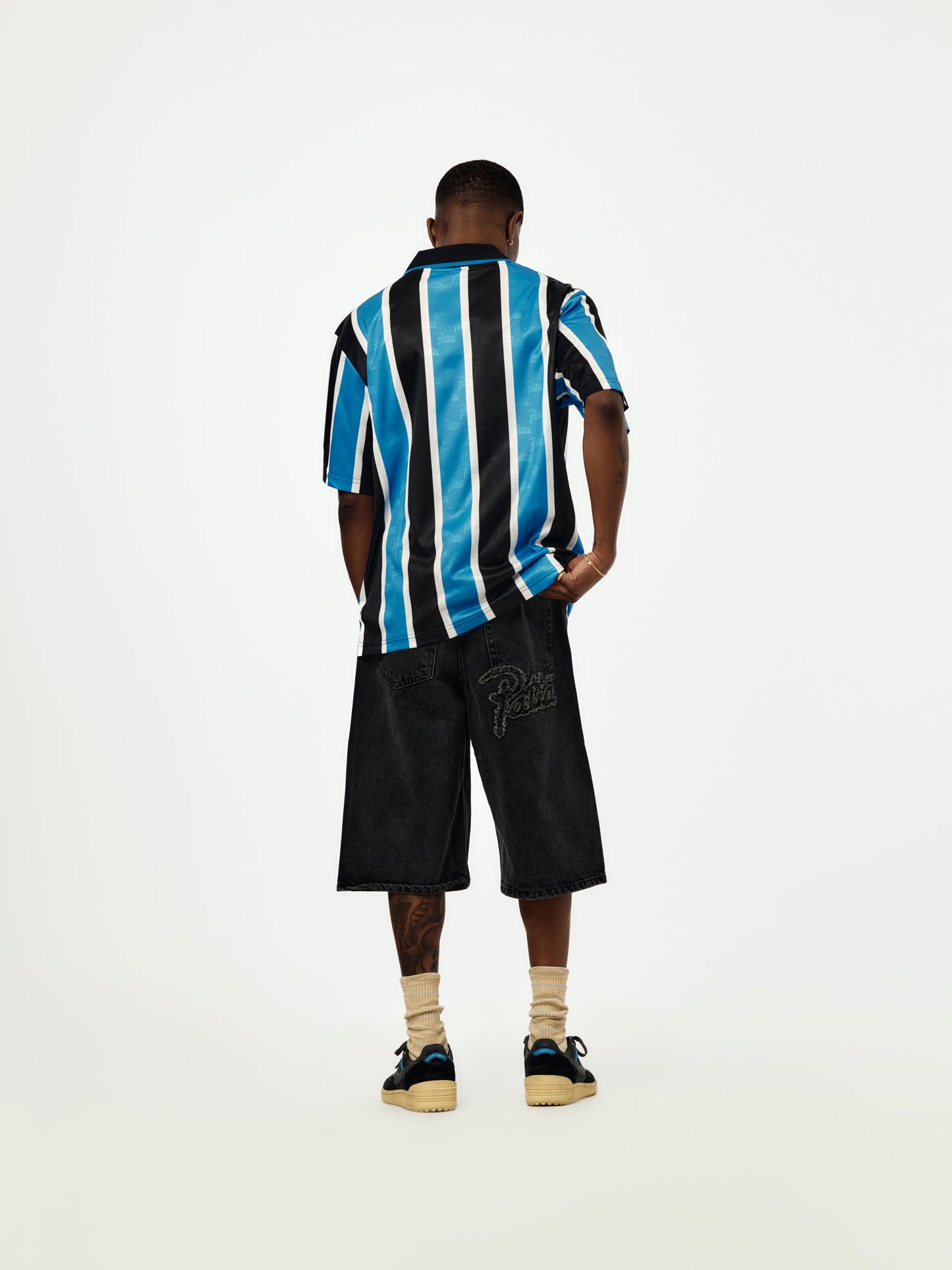 Patta Stripe Football Jersey (French Blue)